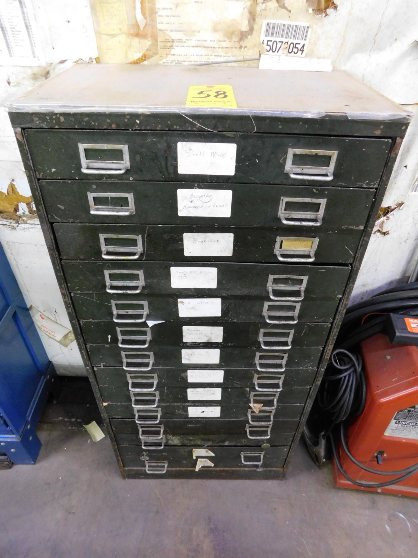 Parts Cabinet with Contents