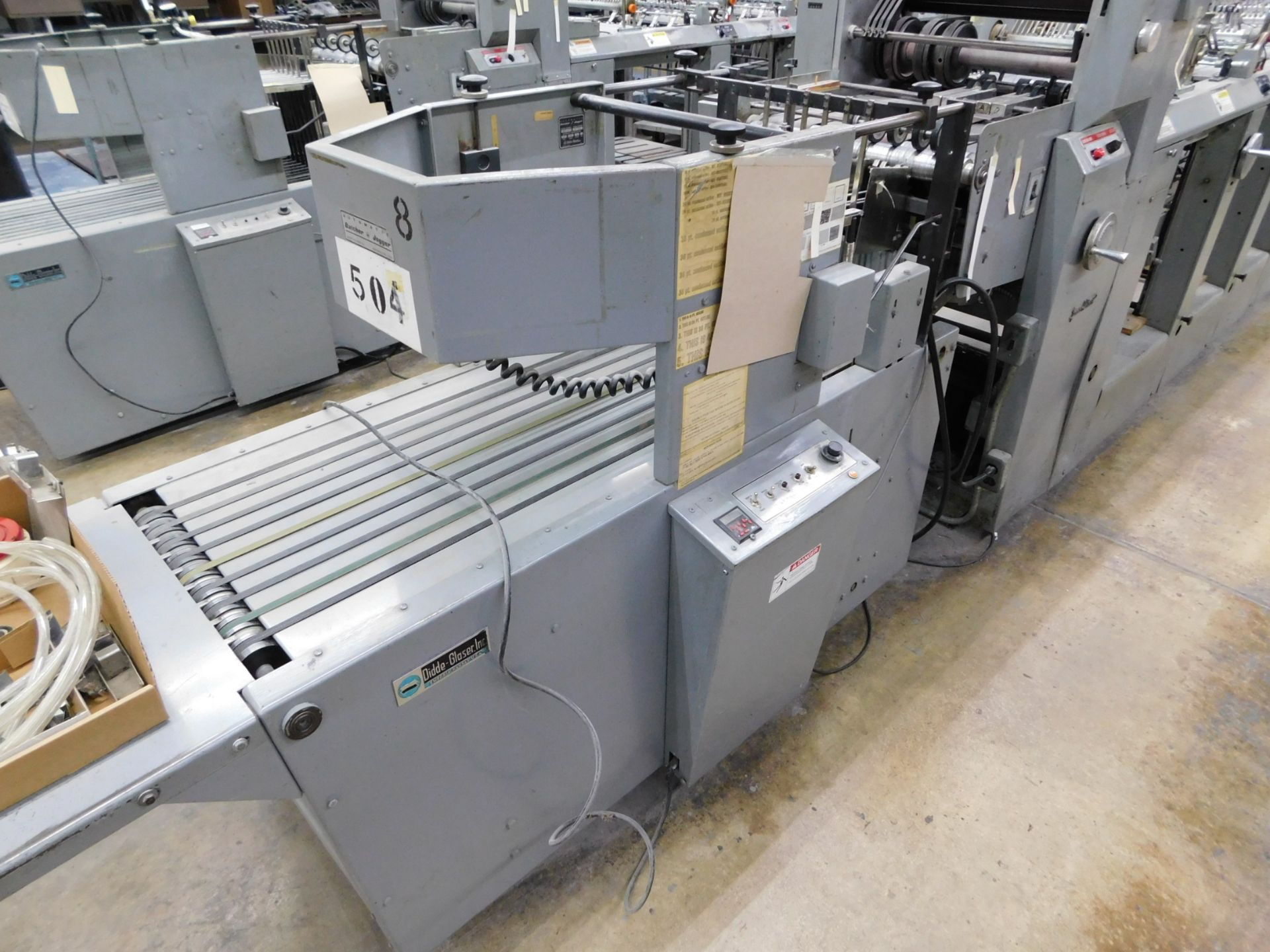 Didde-Glaser Speed Klect 5-Head Collator, Model 415-AG, s/n 1-1702, with Batcher Jogger - Image 2 of 10