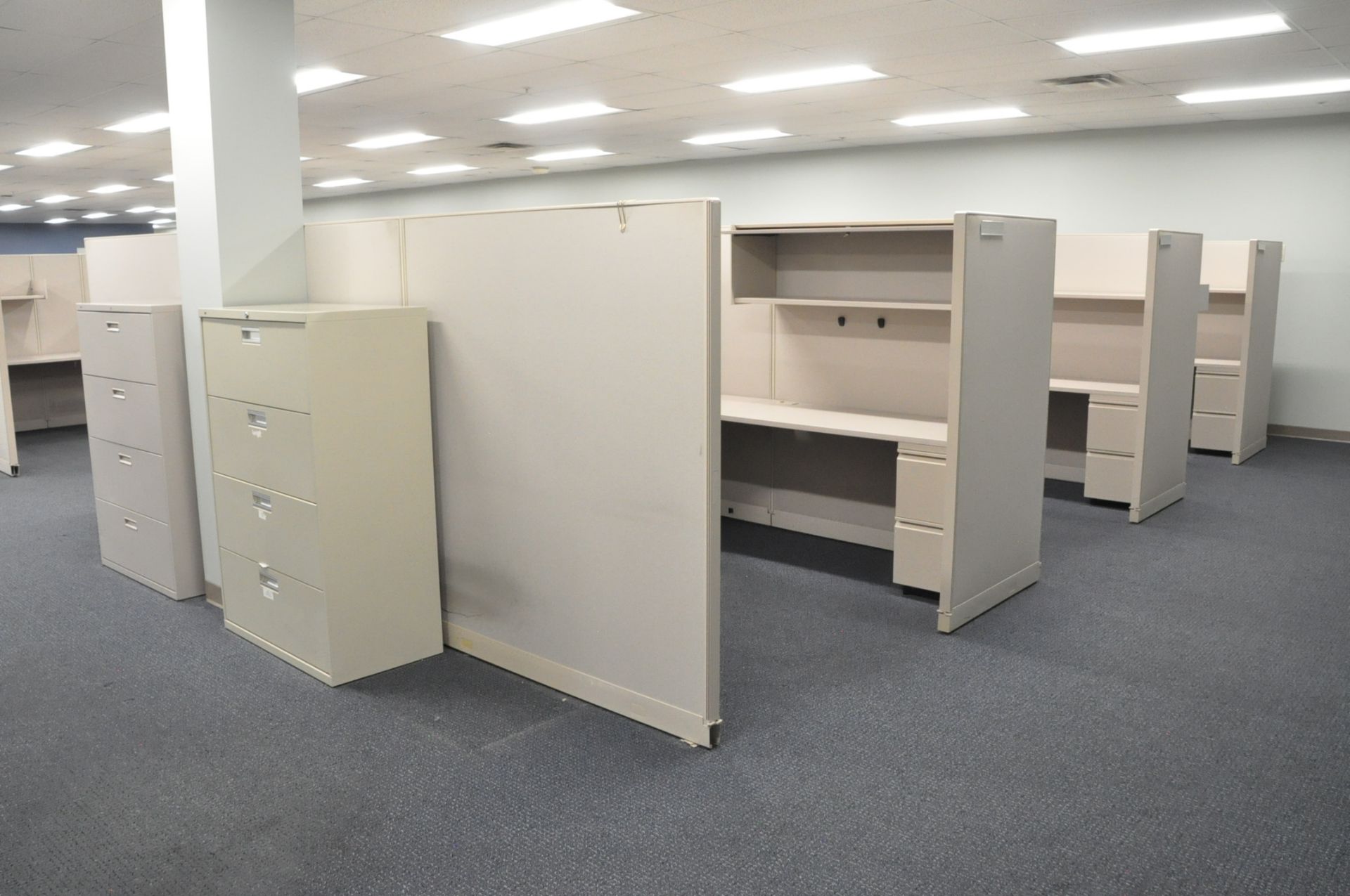 Lot-(1) Trendway 6-Station Cubicle Partition Work System - Image 2 of 9