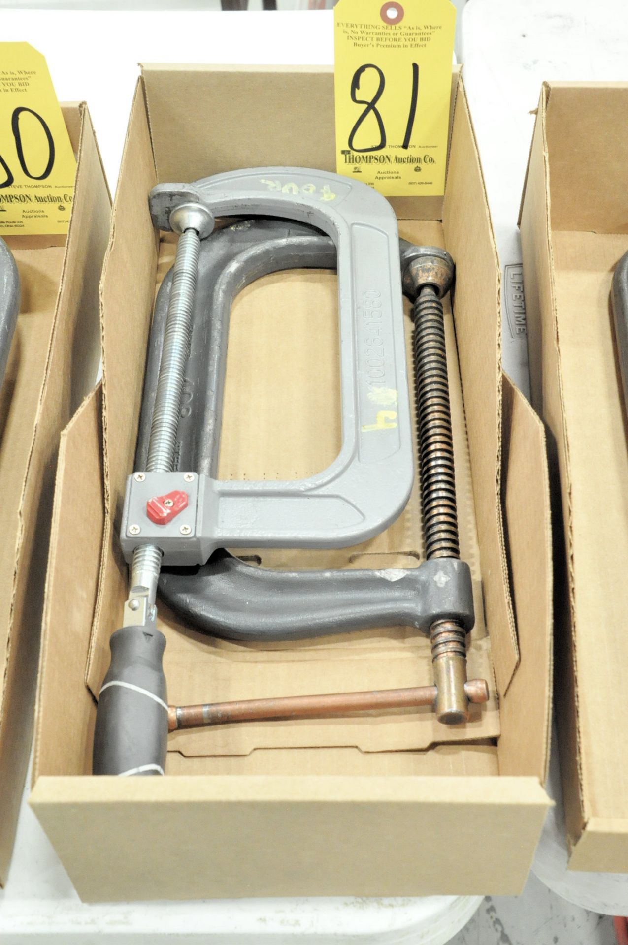 Lot-(2) 8" C-Clamps in (1) Box