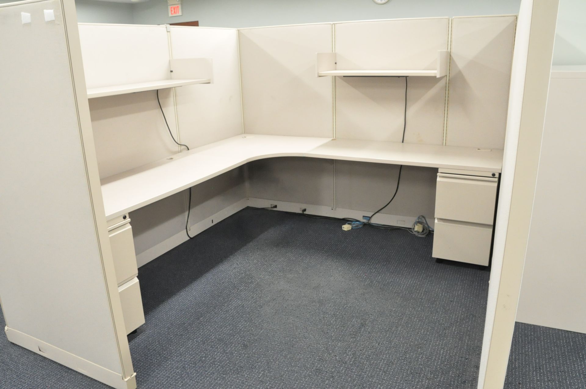 Lot-(1) Trendway 6-Station Cubicle Partition Work System - Image 8 of 9