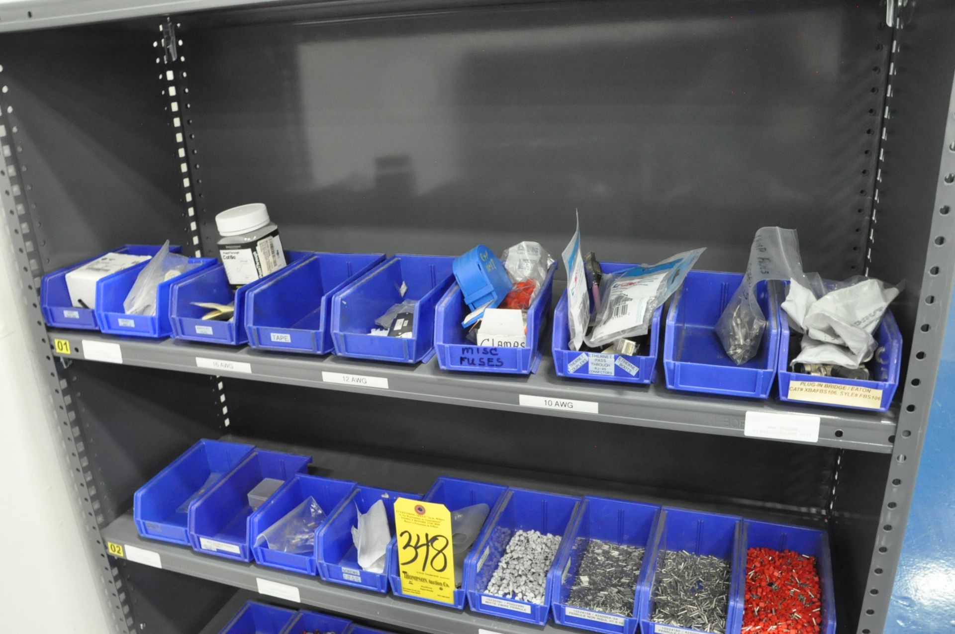 Lot-Farrells, Shrink Tubing, etc. in (1) Section, (Shelving Not Included) - Image 2 of 5