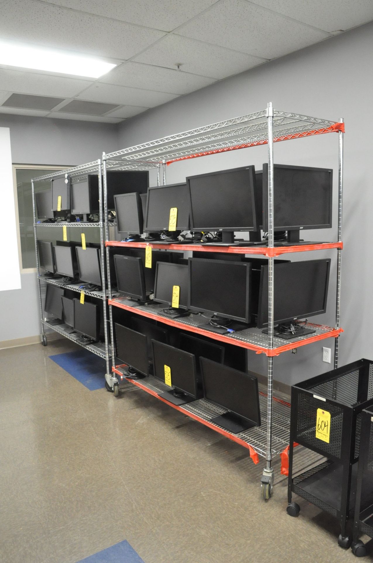 Lot-(2) Sections Portable Shelving, (Contents Not Included) (Not to Be Removed Until Empty)