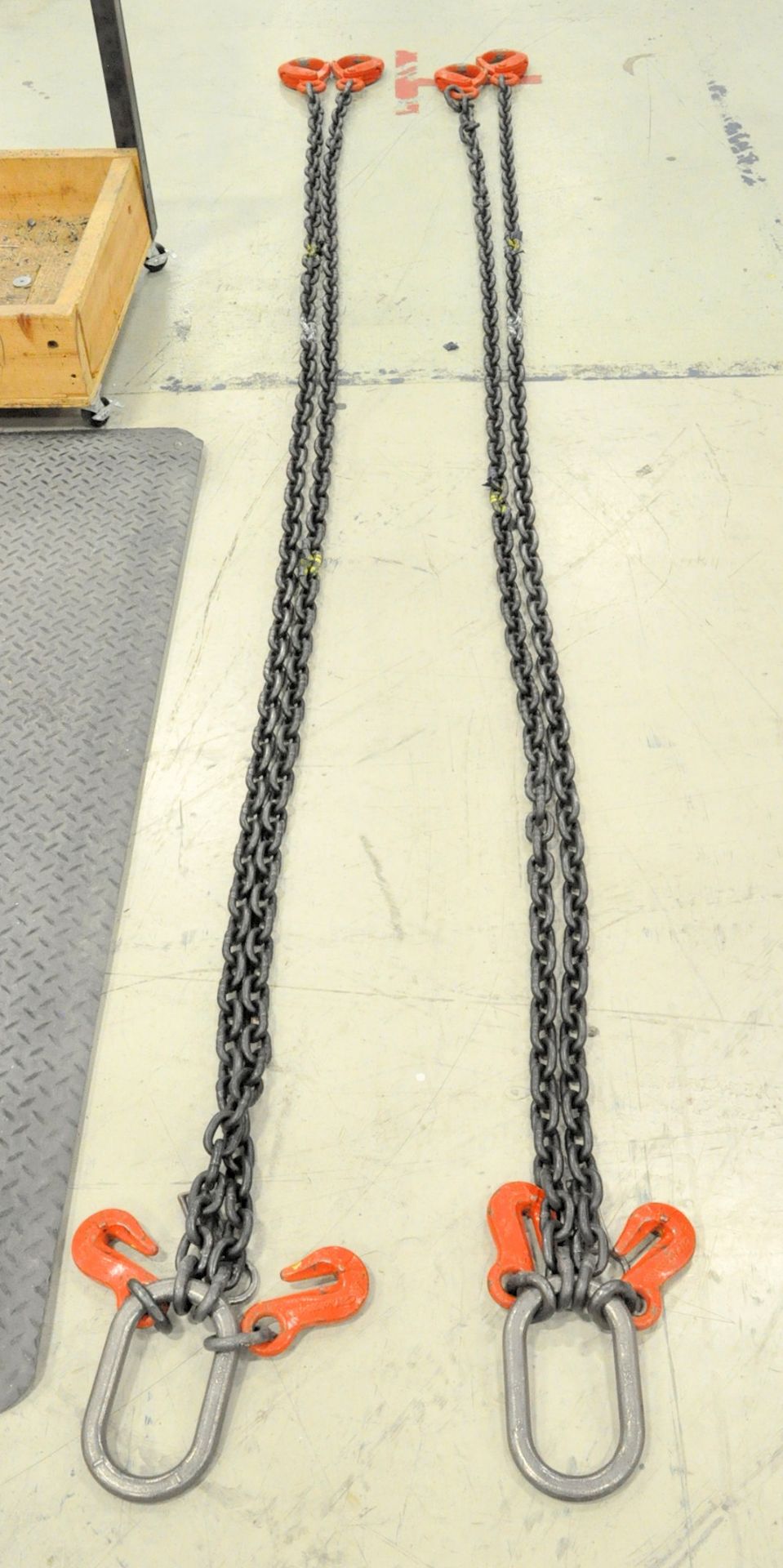 Lot-(2) 3/8" Link x 10' Long 2-Hook Chain Slings with Chokers and Cert Tags, with (1) 5/8" Link x 3' - Image 2 of 12