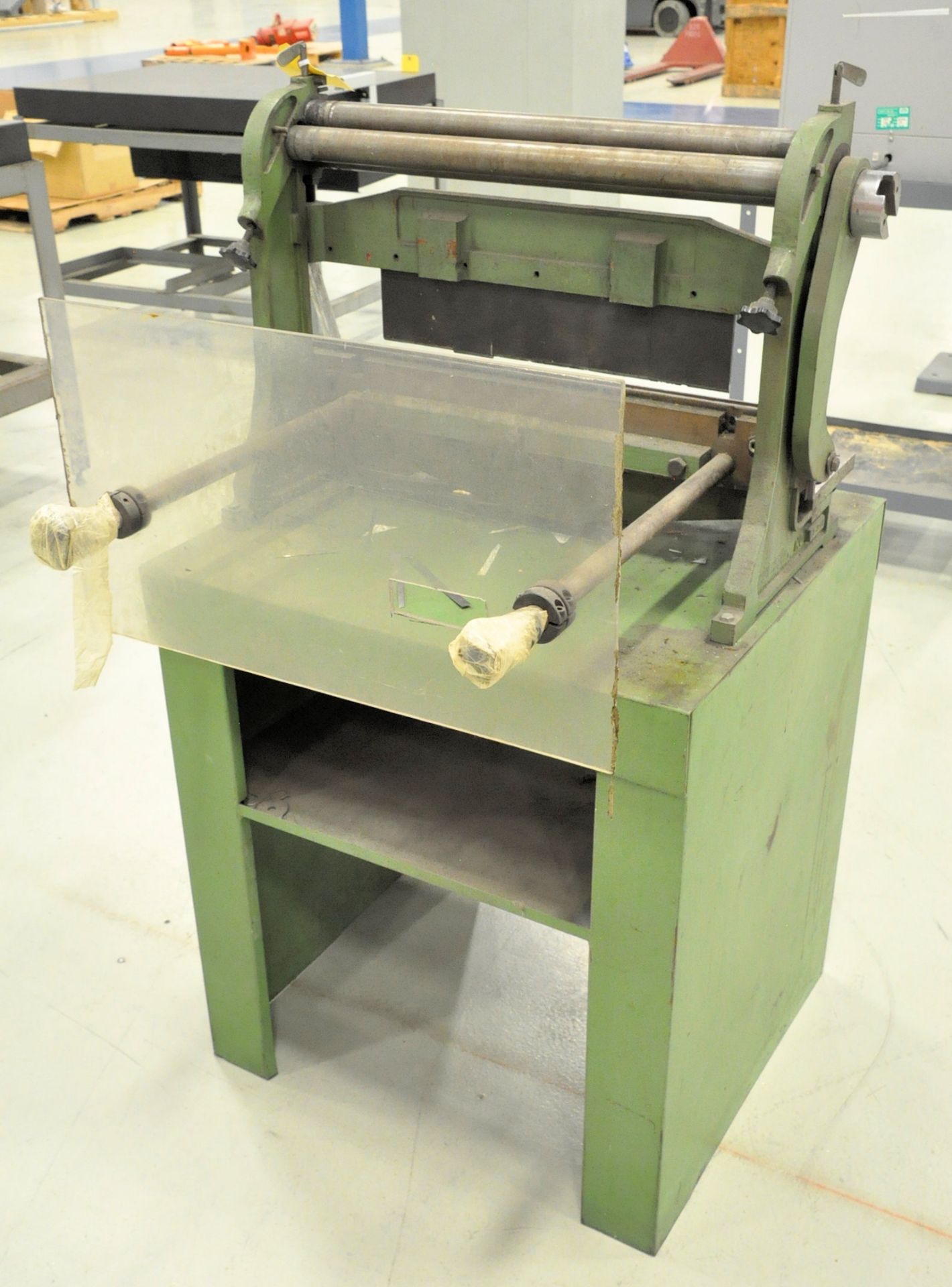 Pacific One Trio Model 0810-0000, Combination 24" Manual Bench Top Shear and Bending Rolls, S/n 06- - Image 2 of 4