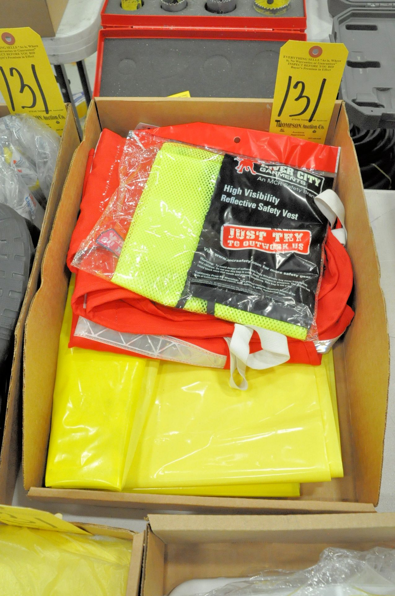 Lot-Caution Tapes, Ear Plugs, Fire Extinguisher Signs, Safety Vests, Safety Glasses, Safety Signs, - Image 2 of 5