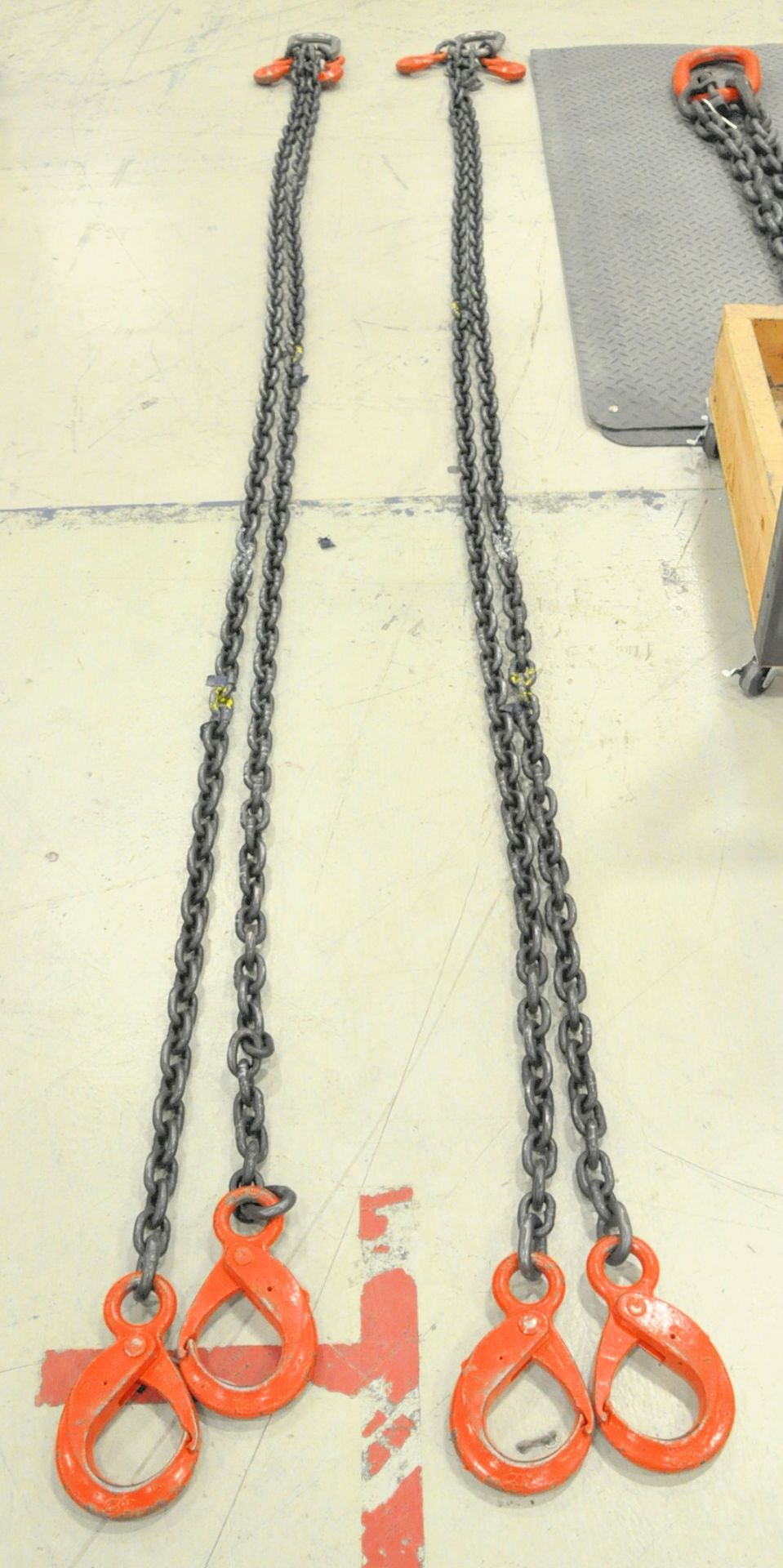 Lot-(2) 3/8" Link x 10' Long 2-Hook Chain Slings with Chokers and Cert Tags, with (1) 5/8" Link x 3' - Image 3 of 12