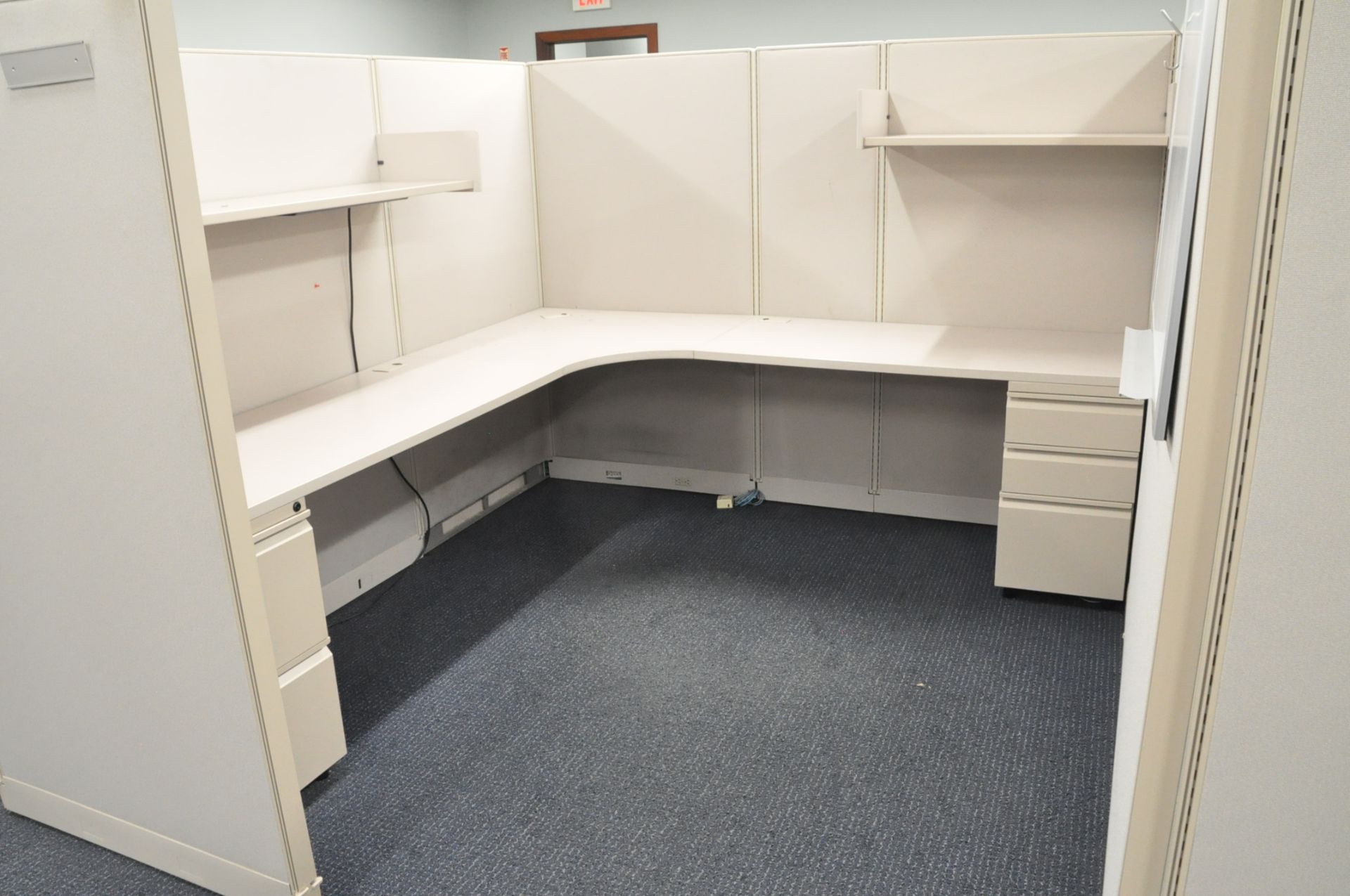 Lot-(1) Trendway 6-Station Cubicle Partition Work System - Image 7 of 9