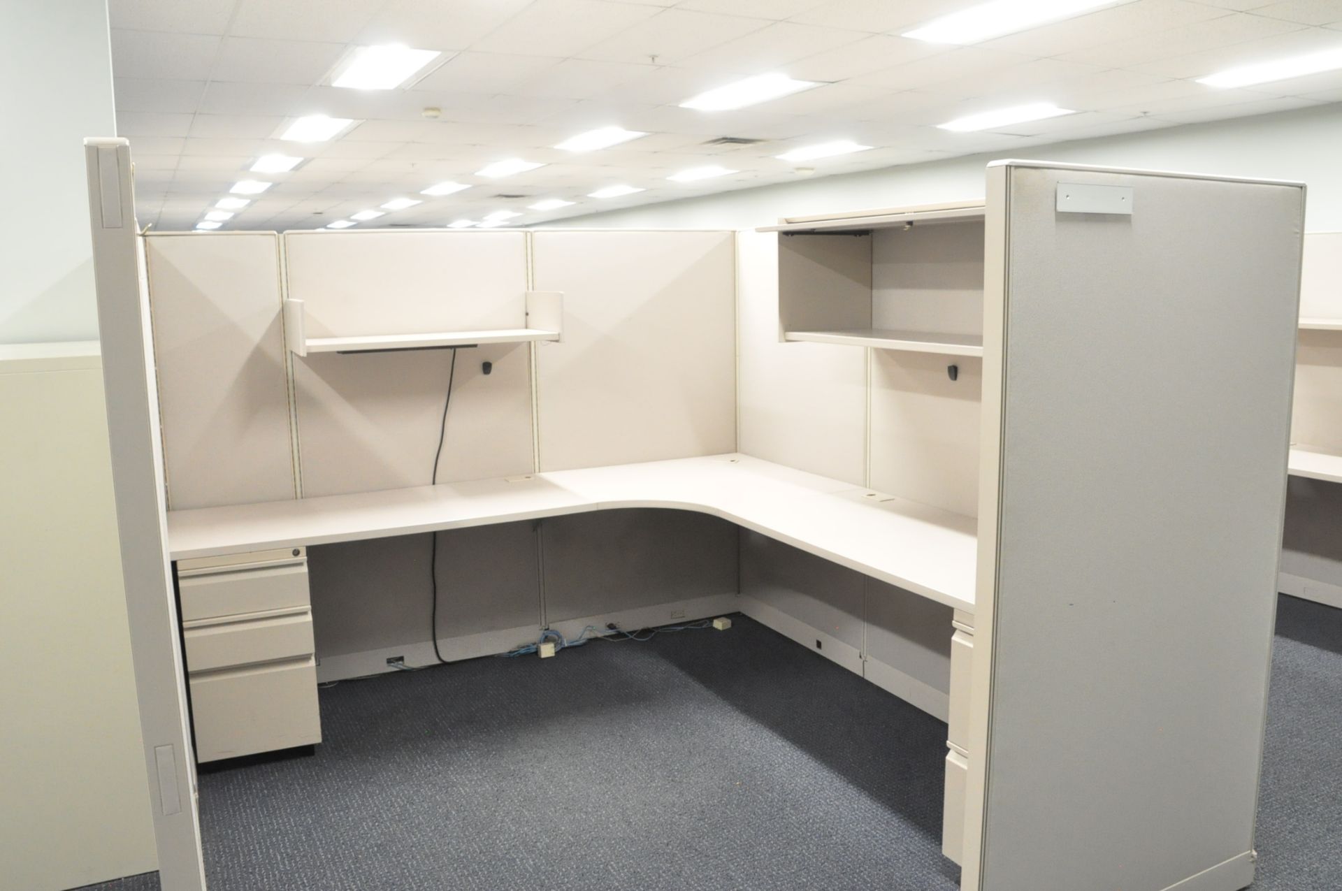 Lot-(1) Trendway 6-Station Cubicle Partition Work System - Image 3 of 9