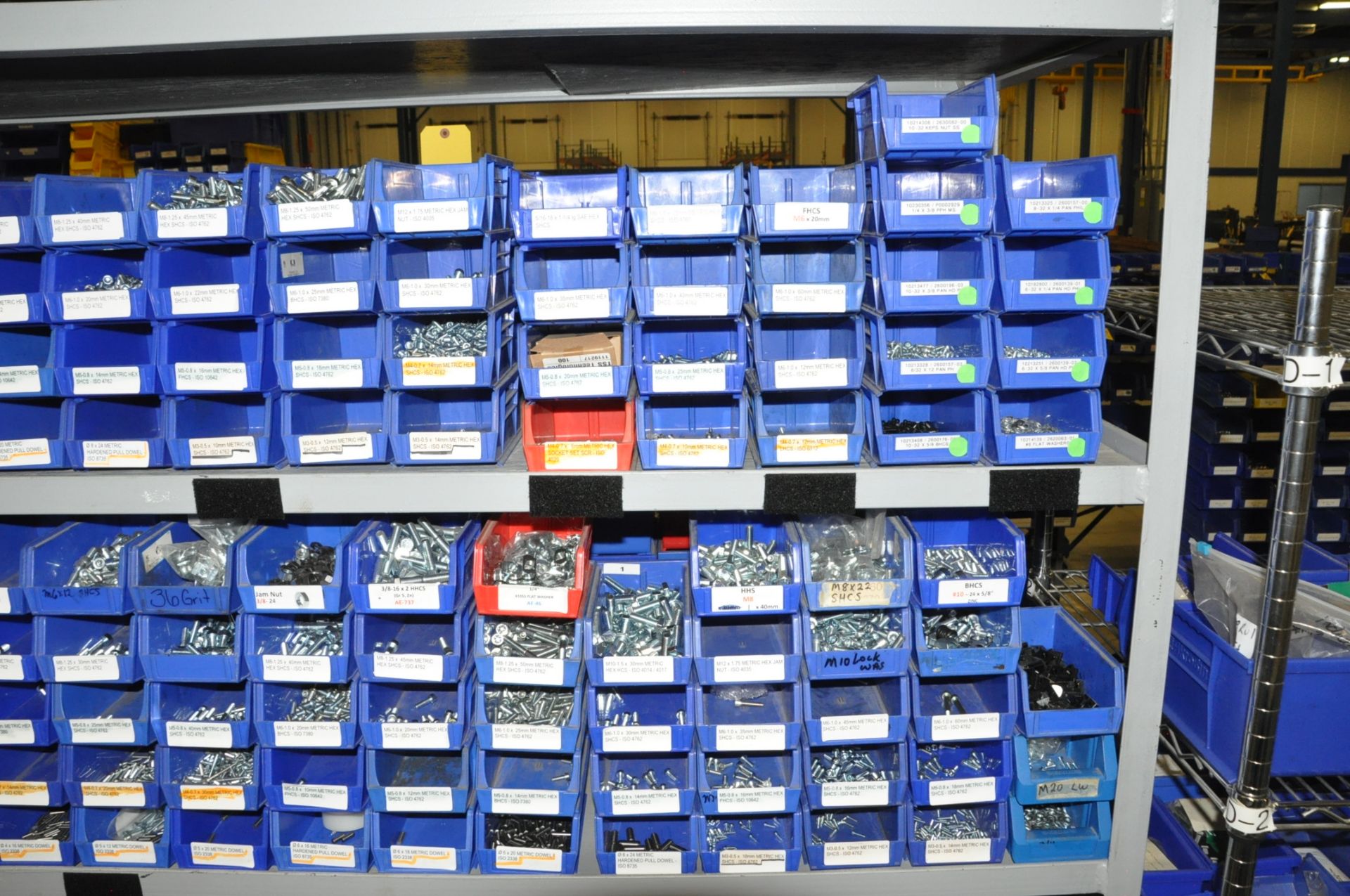 Lot-Nuts, Screws, Washers, etc. on (4) Shelves, (Rack Not Included) - Image 10 of 13