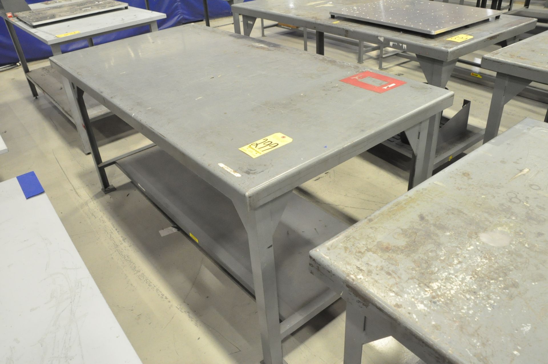 Lot-(6) Standard Steel Work Benches - Image 2 of 6