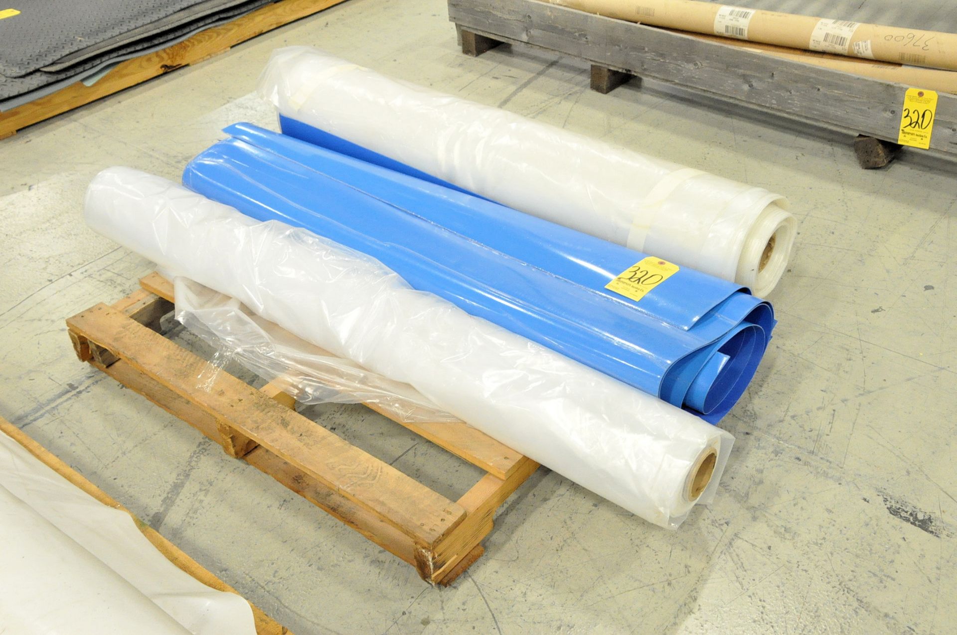 Lot-Shrink Wrap Materials, Plastic Sheeting, etc. on (2) Pallets and (1) Crate Box - Image 2 of 3