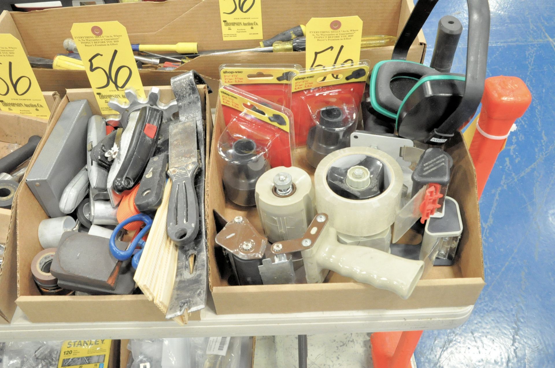 Lot-(2) Sledge Hammers, (2) Totes, Tape Dispensers, Screwdrivers, Box Cutters Tape Measures, Hand - Image 4 of 11