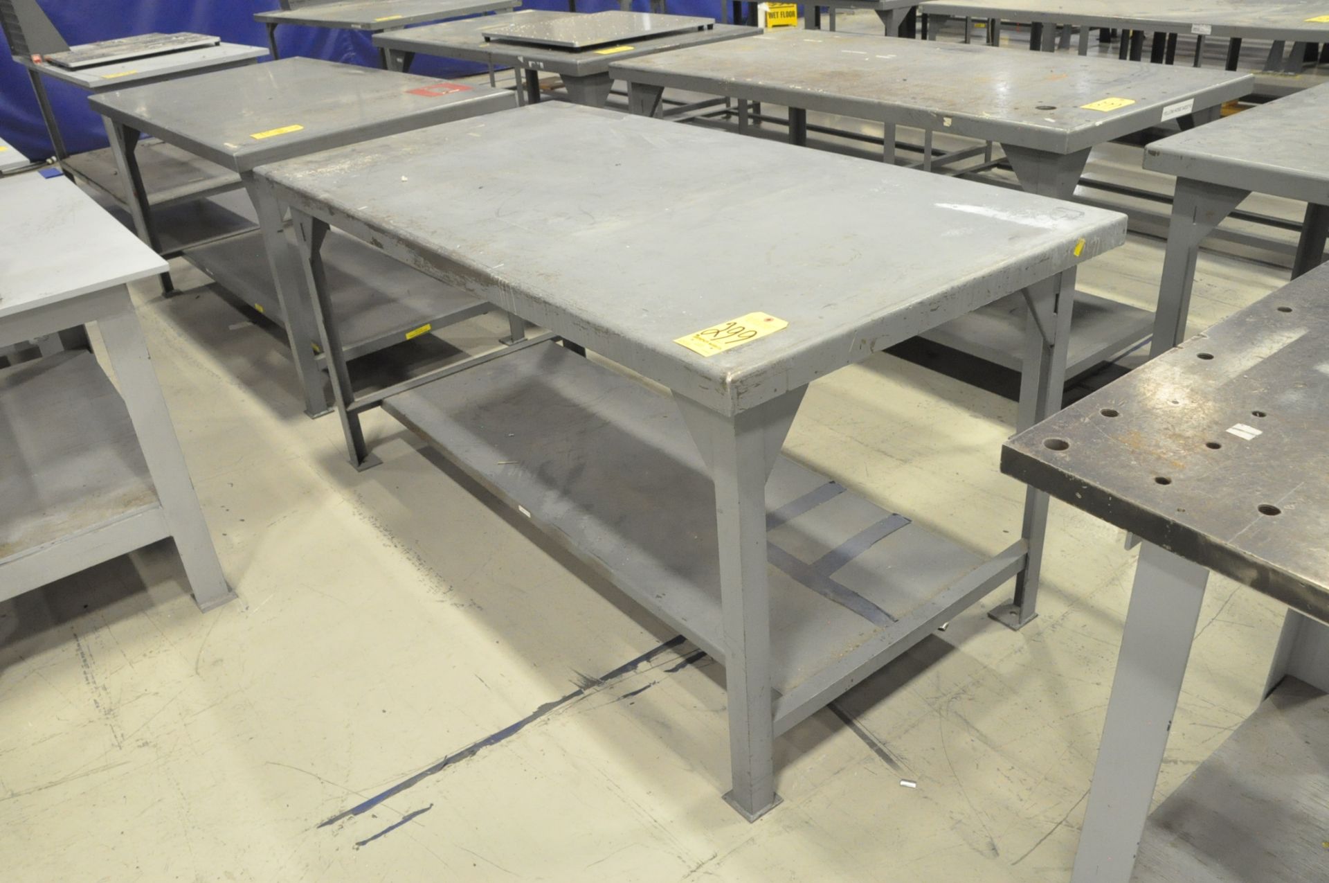 Lot-(6) Standard Steel Work Benches