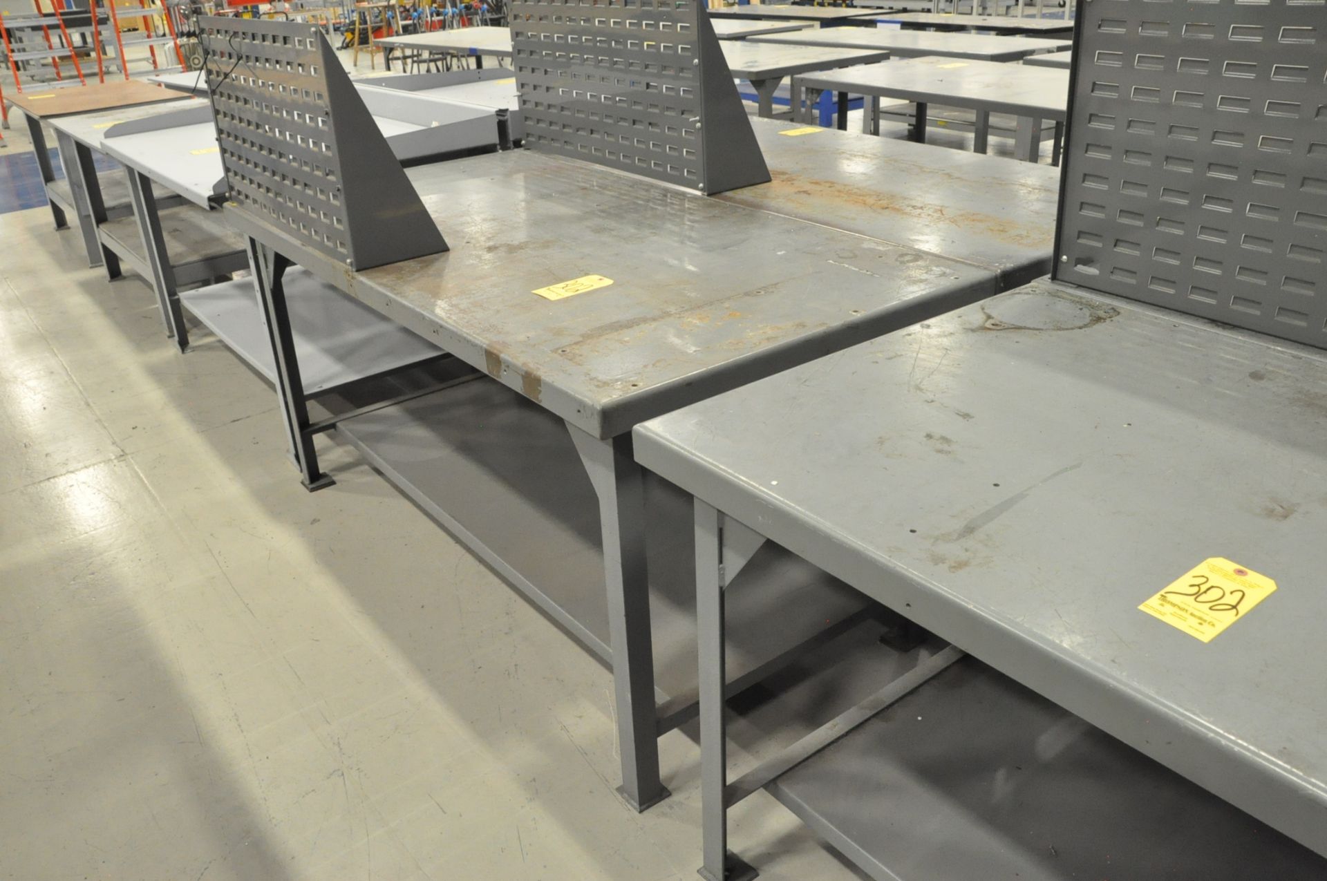 Lot-(4) Standard Steel Work Benches - Image 3 of 4
