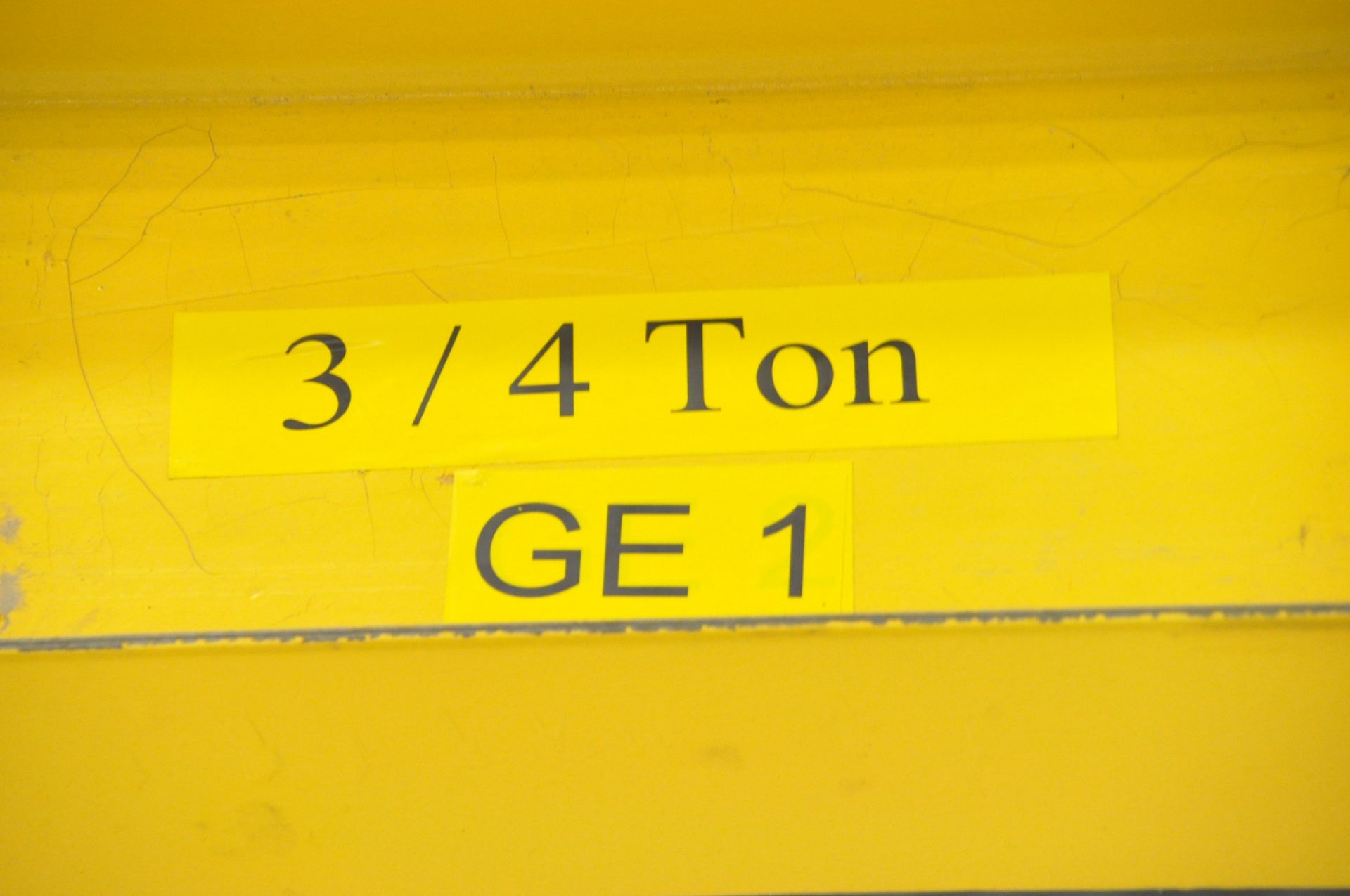 No Name 3/4-Ton Capacity 360-Degree Floor Standing Jib Crane with Budgit 3/4-Ton Electric Hoist, 14' - Image 6 of 7