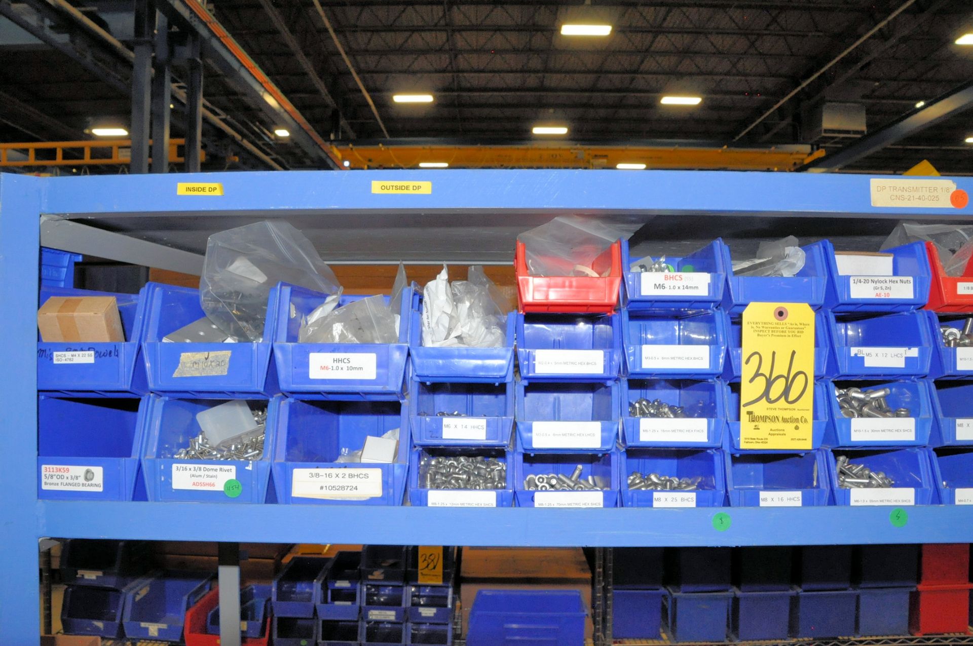 Lot-Screws, Bolts, Rivets, etc. on (3) Shelves, (Rack Not Included) - Image 2 of 7