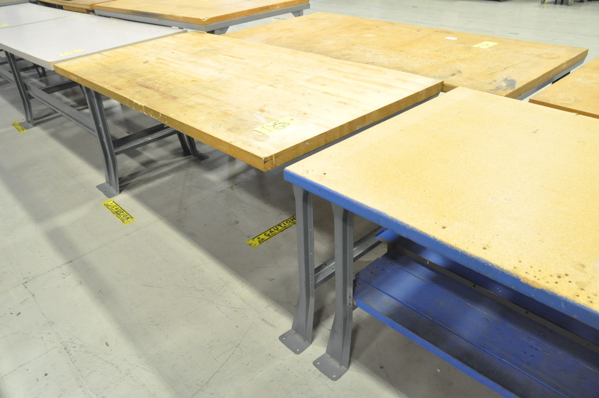 Lot-(6) Various Wood/Composite Top Work Benches - Image 3 of 6