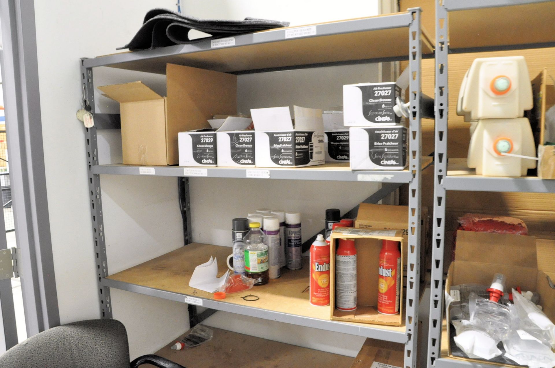 Lot-Various Janitorial Supplies with 4-Sections Shelving in (1) Storeroom - Image 4 of 8