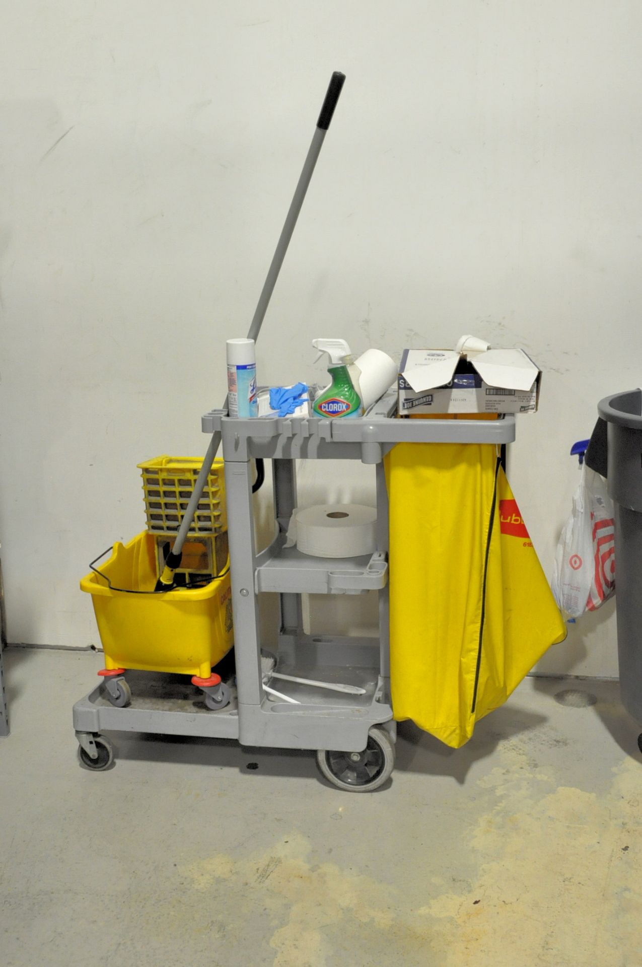 Lot-Various Janitorial Supplies with 4-Sections Shelving in (1) Storeroom - Image 8 of 8