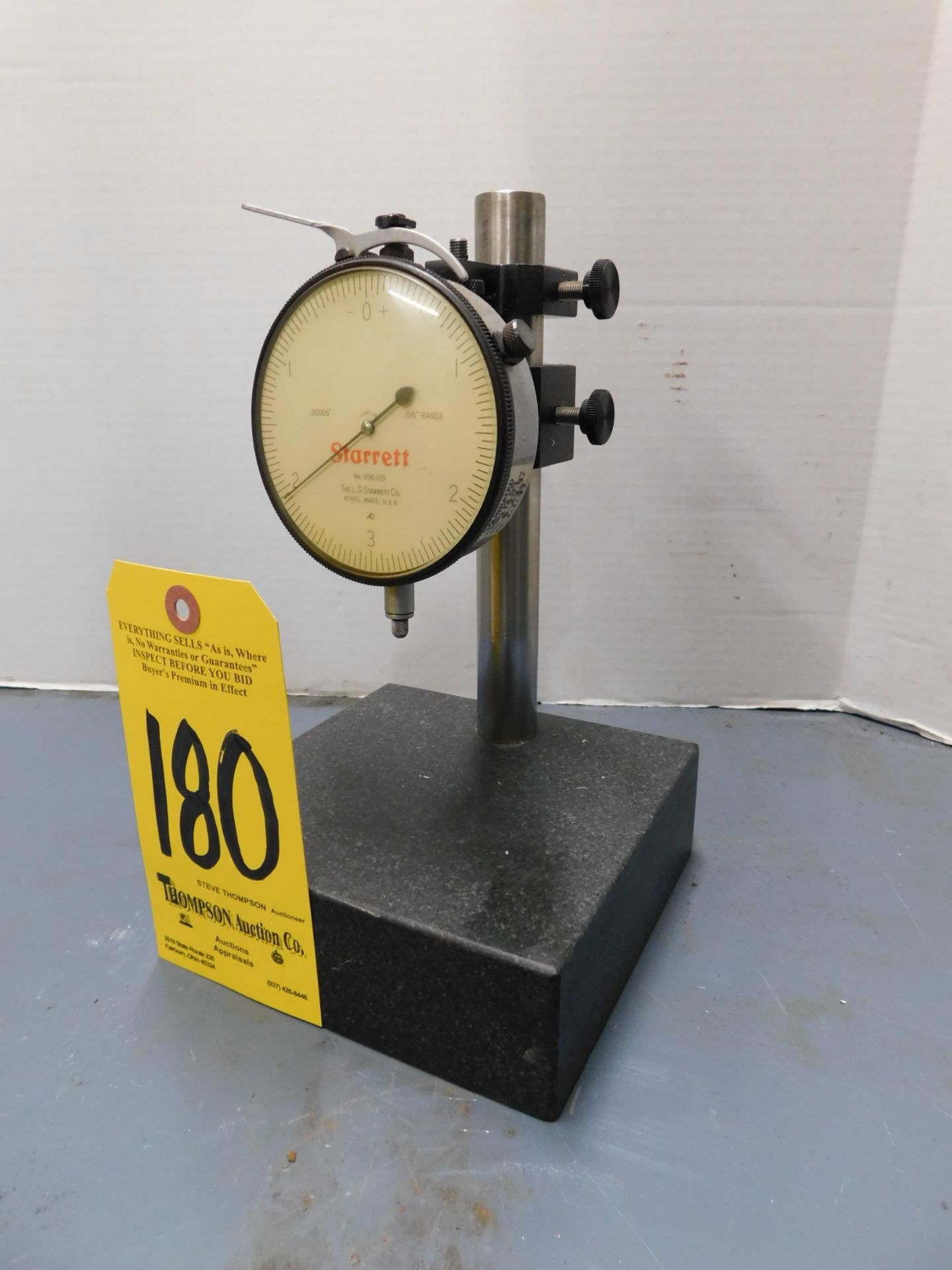 Granite Indicator Stand w/Starrett Dial Gage