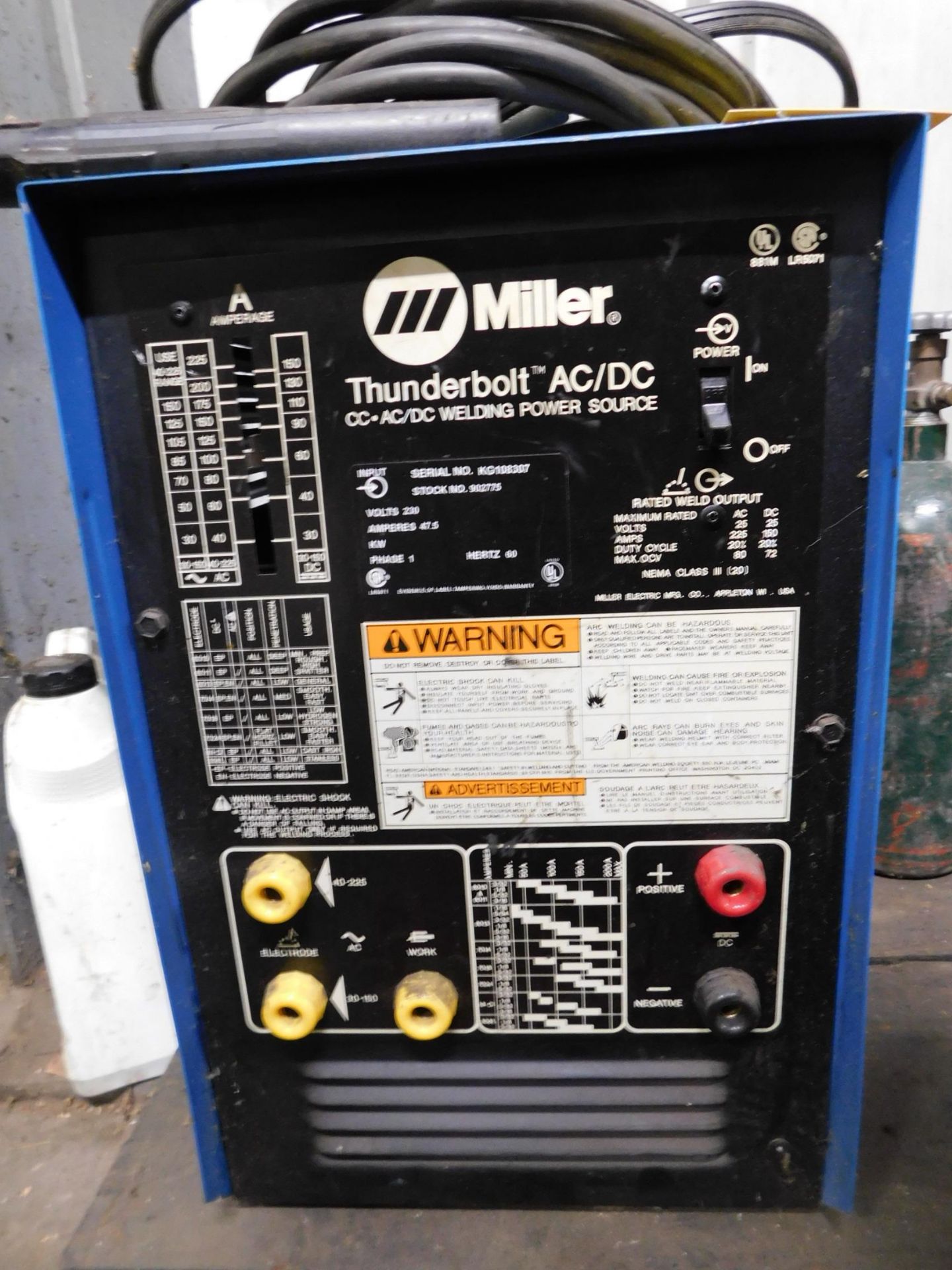 Miller Thunderbolt AC/DC Welder, 1 ph,220V