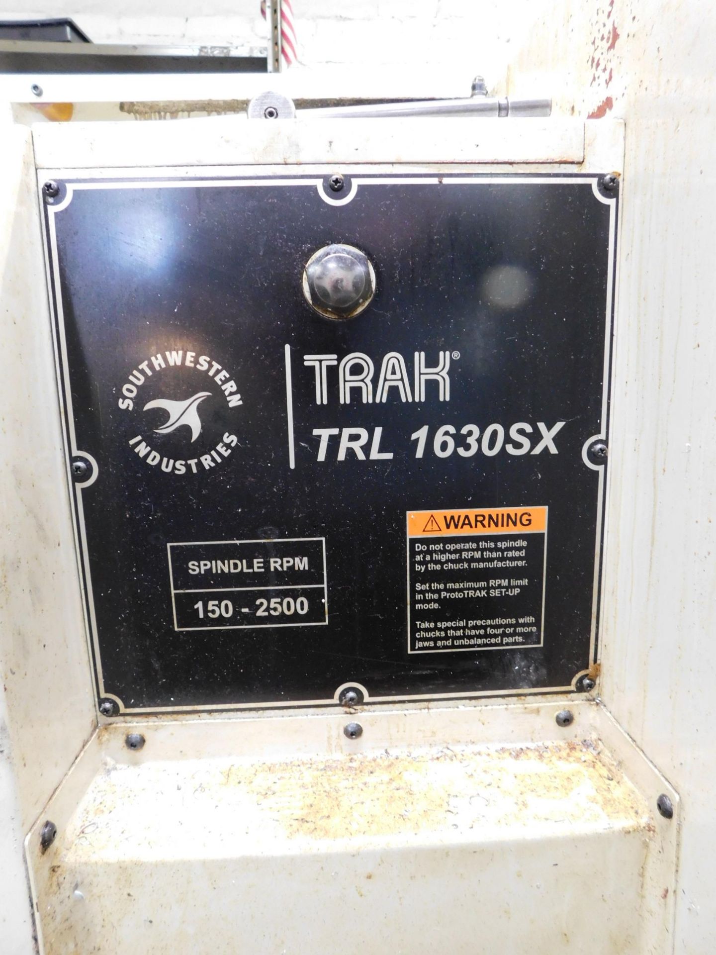SWI TYRAK TRL 1630SX Toolroom Lathe w/Proto Trak SLX CNC Control, 16X30" capacity, 15-2500RPM,2. - Image 8 of 15