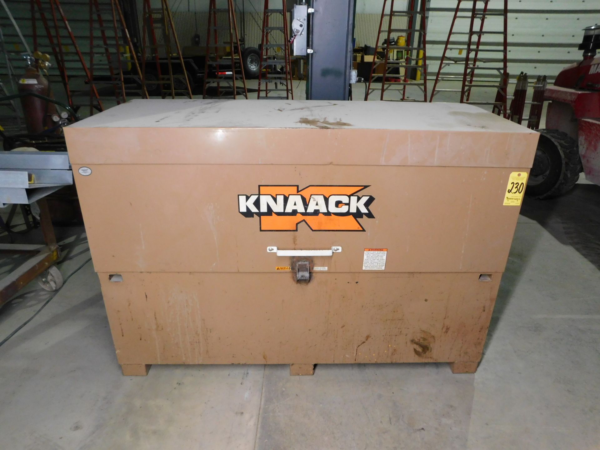 Knaack Job Box and Contents, 72" X 30" X 50" High