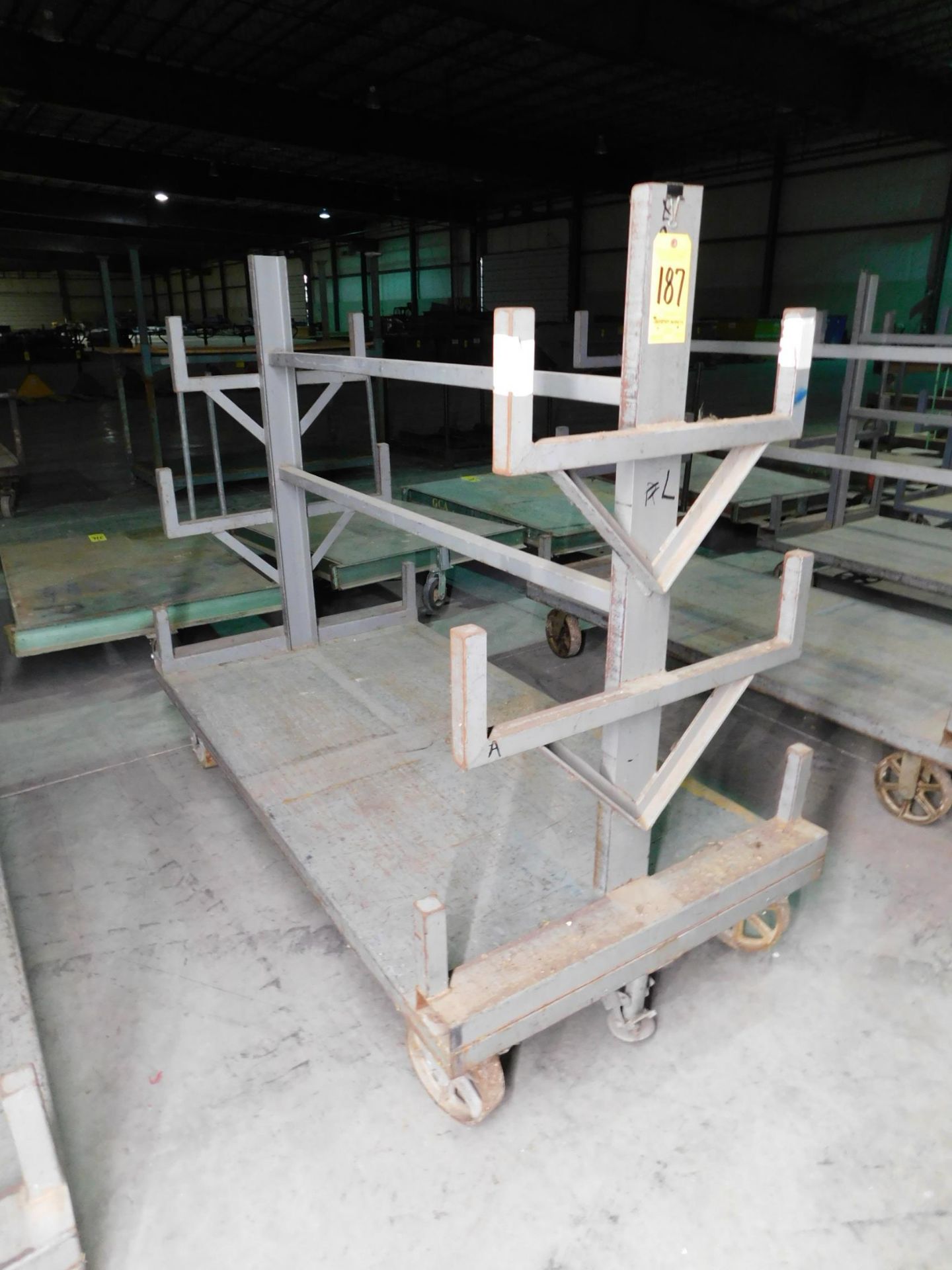 Cart with Cantilever Rack, 3' X 6' X 5' High