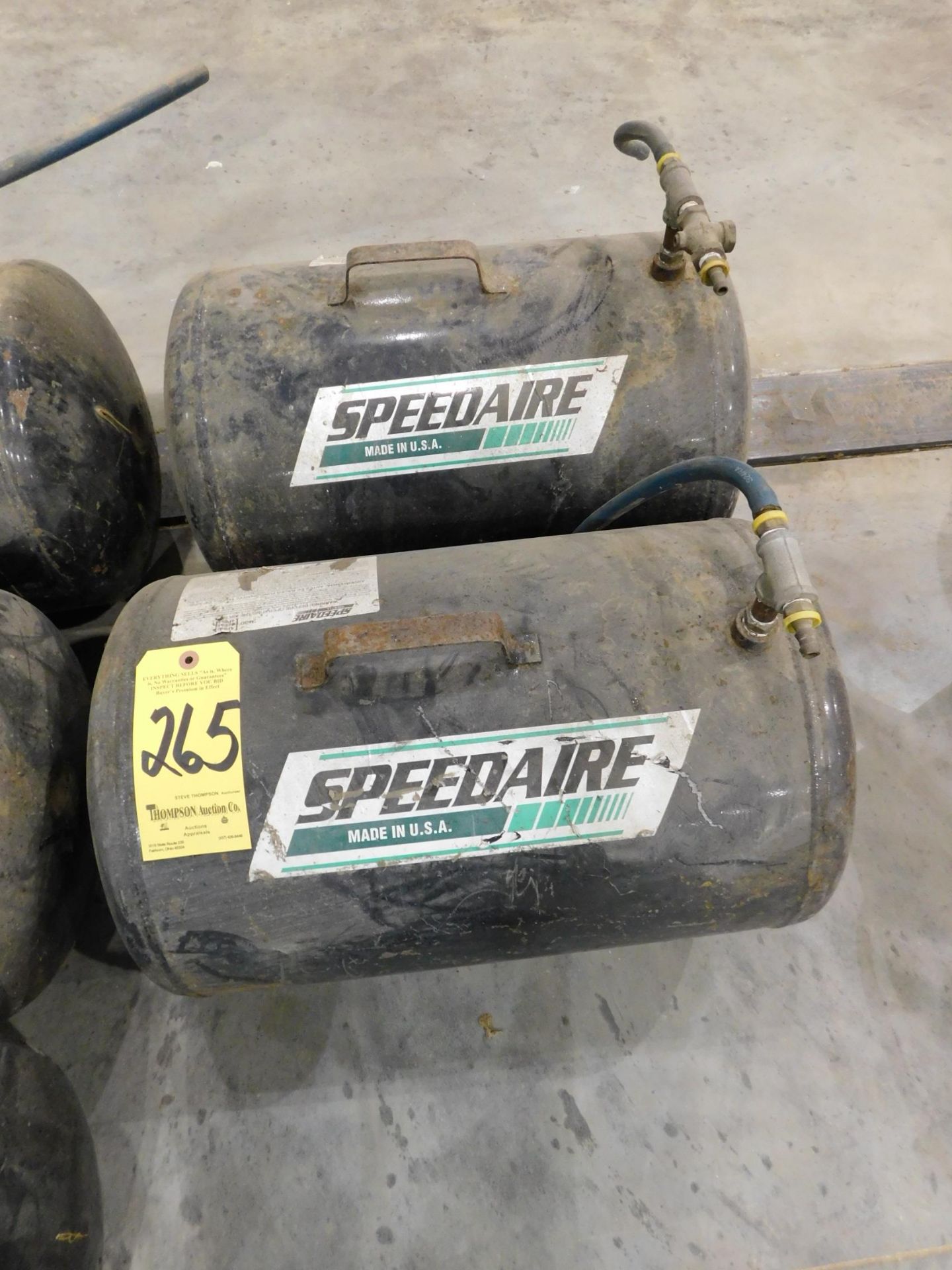 (2) Speedaire Air Storage Tanks