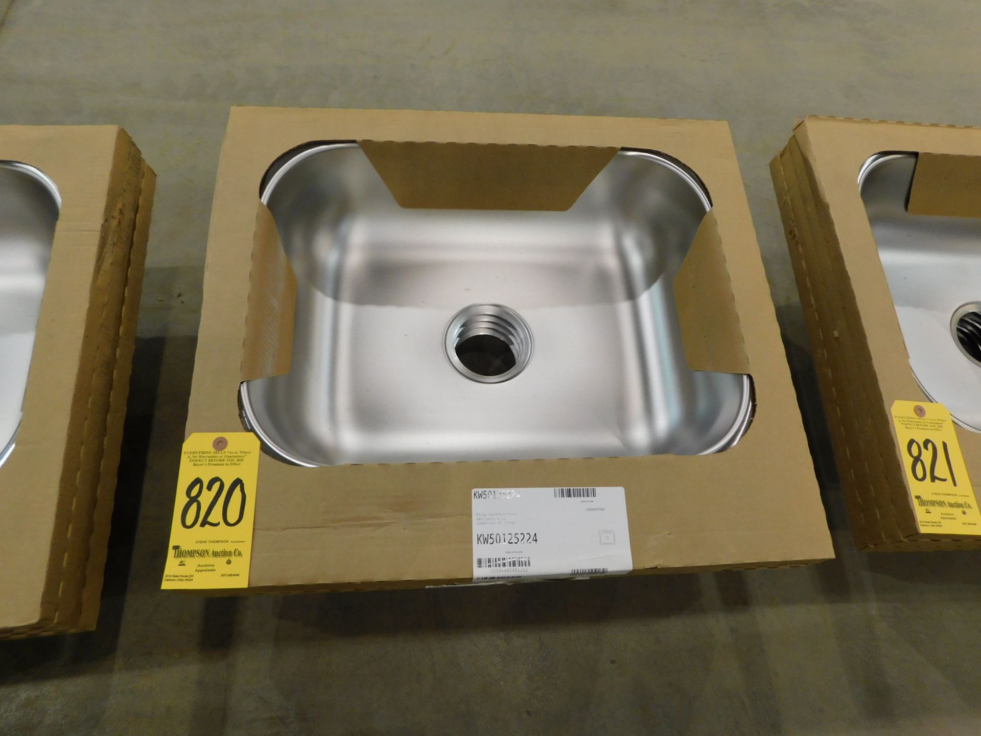 (4) Elkay KW50125224 Stainless Steel Sinks