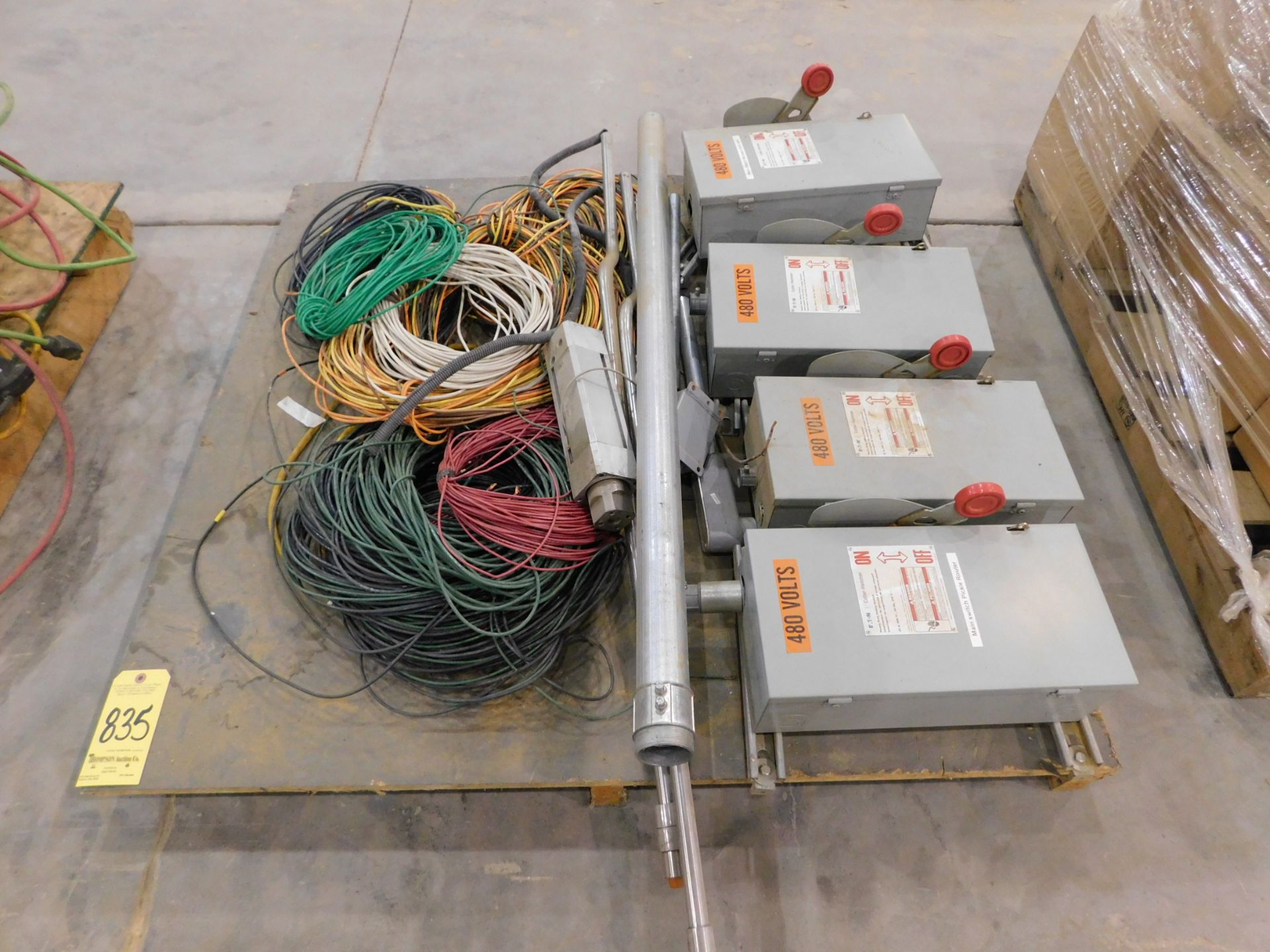 (4) Electrical Disconnect Boxes and Misc. Electrical Wire