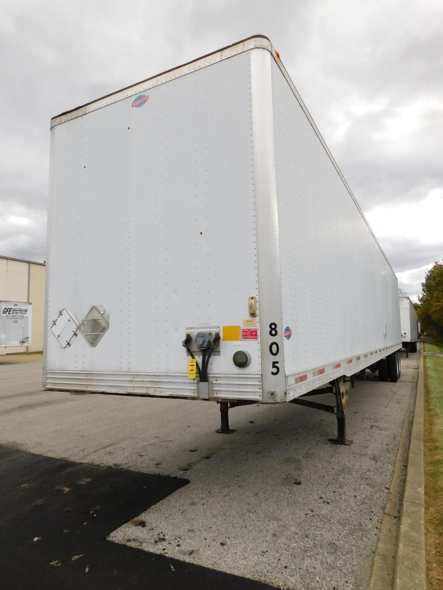 2006 Utility 53' Van Trailer, Model VS2DC, 65,000 lb. GVWR, VIN 1UYVS25366G002805, Roll Up Rear