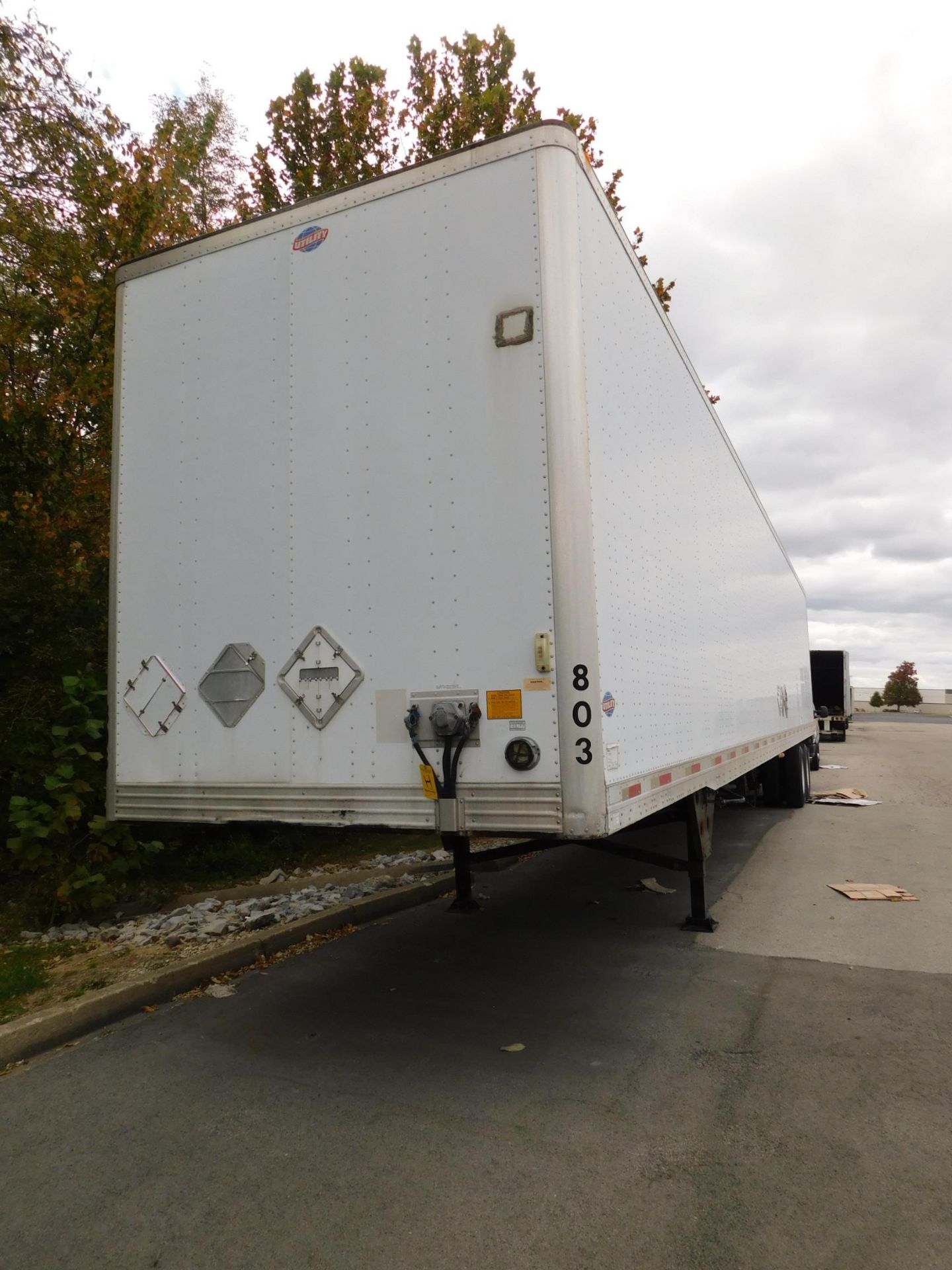 2006 Utility 53' Van Trailer, Model VS2DC, 65,000 lb. GVWR, VIN 1UYVS25326G002803, Roll Up Rear