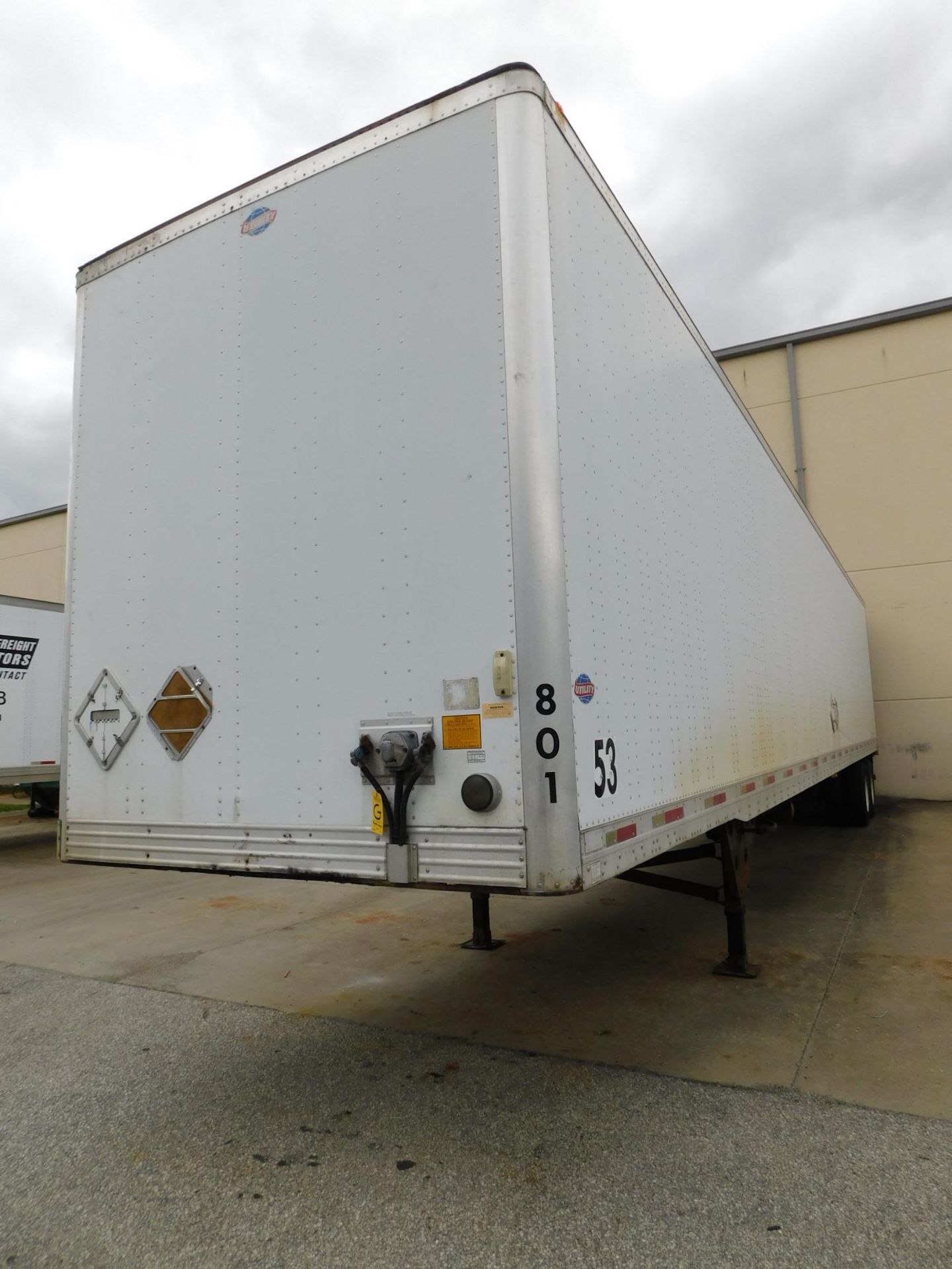 2006 Utility 53' Van Trailer, Model VS2DC, 65,000 lb. GVWR, VIN 1UYVS25396G002801, Roll Up Rear - Image 4 of 18