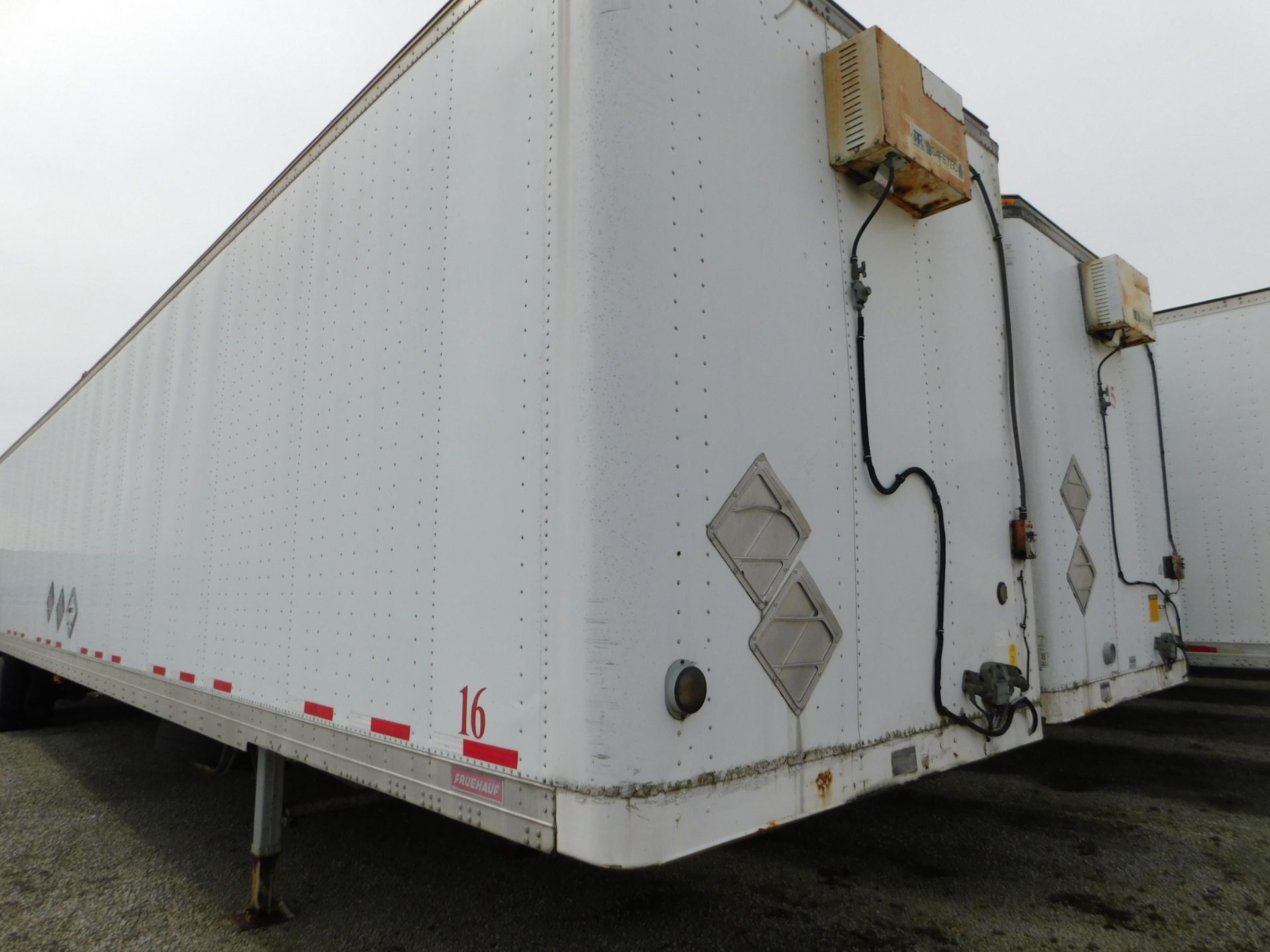 1995 Fruehauf 53' Van Trailer, 68,000 lb. GVWR, Thermo King SafeTec Unit, VIN 2V05325TE016516, - Image 3 of 8