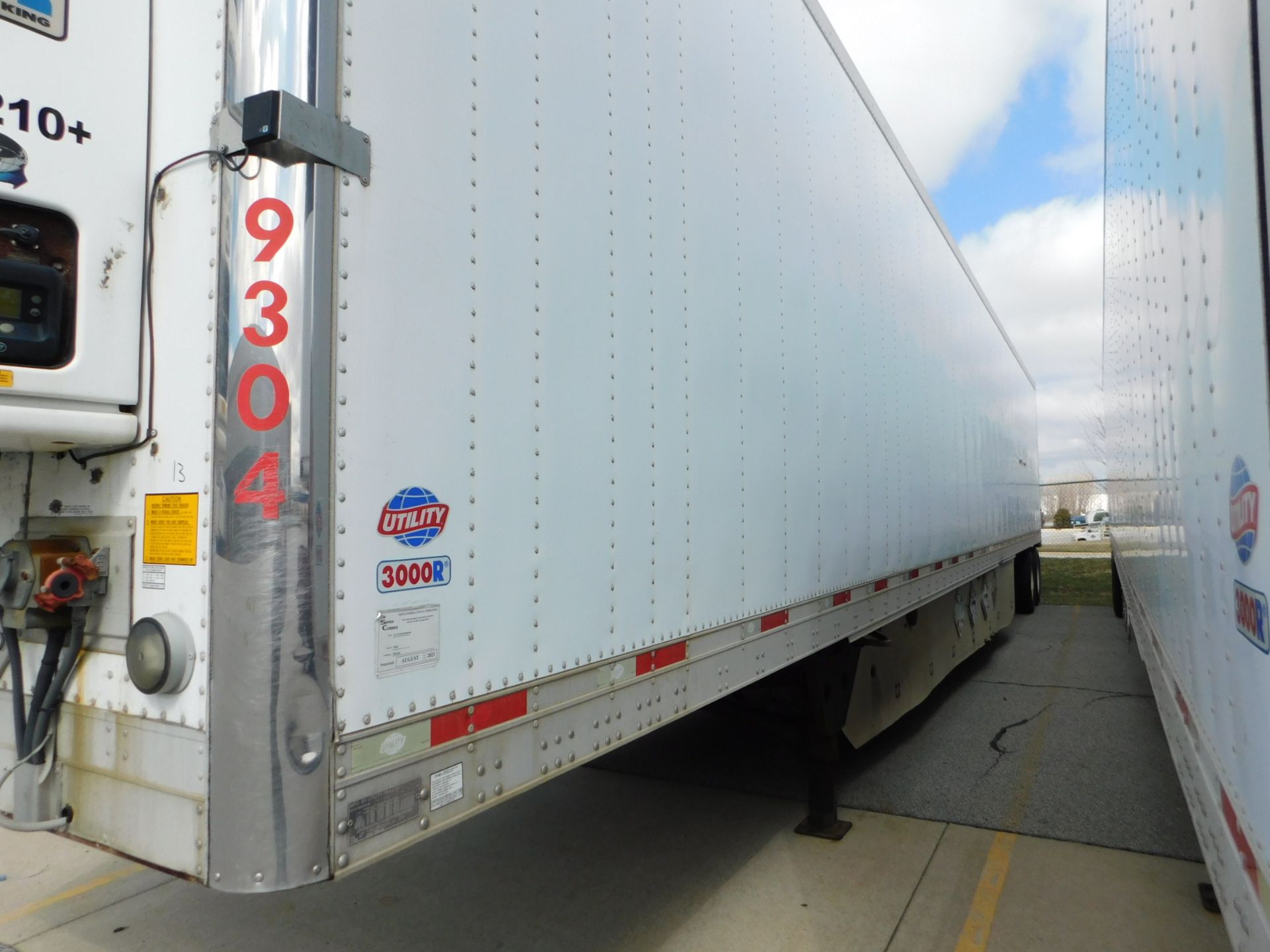 2010 Utility 53' 3000R Reefer Van Trailer, Model VS2RA, Thermo King Model SB-210+, 14,155 Total - Image 9 of 18