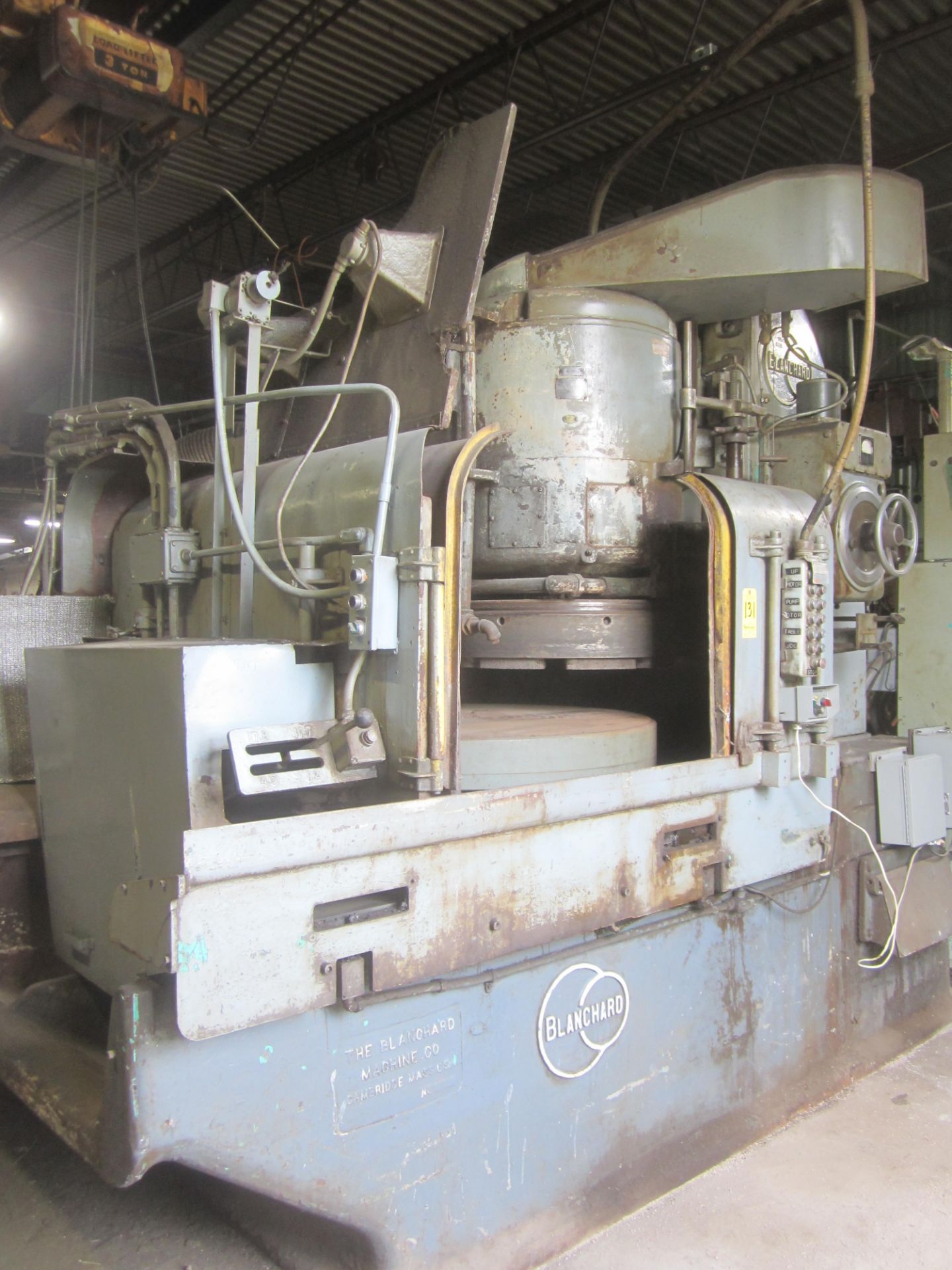 Blanchard 48" Rotary Surface Grinder, s/n 9802, 24" Segmented Wheel, Magnetic Chuck Recently Rebuilt - Image 3 of 15