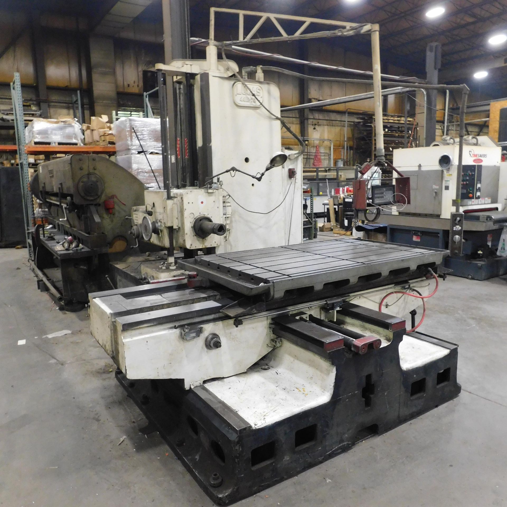 Lucas Model 441B-72 Horizontal Boring Mill, s/n 41B2423, 4" Spindle, MT Spindle with QC Adaptor,