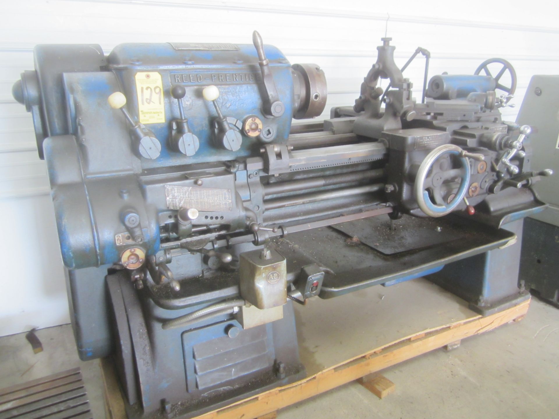 Reed Prentice 14" X 36" Engine Lathe, s/n Unknown, Taper Attachment, Steady Rest, 6" 3-Jaw Chuck - Image 2 of 9