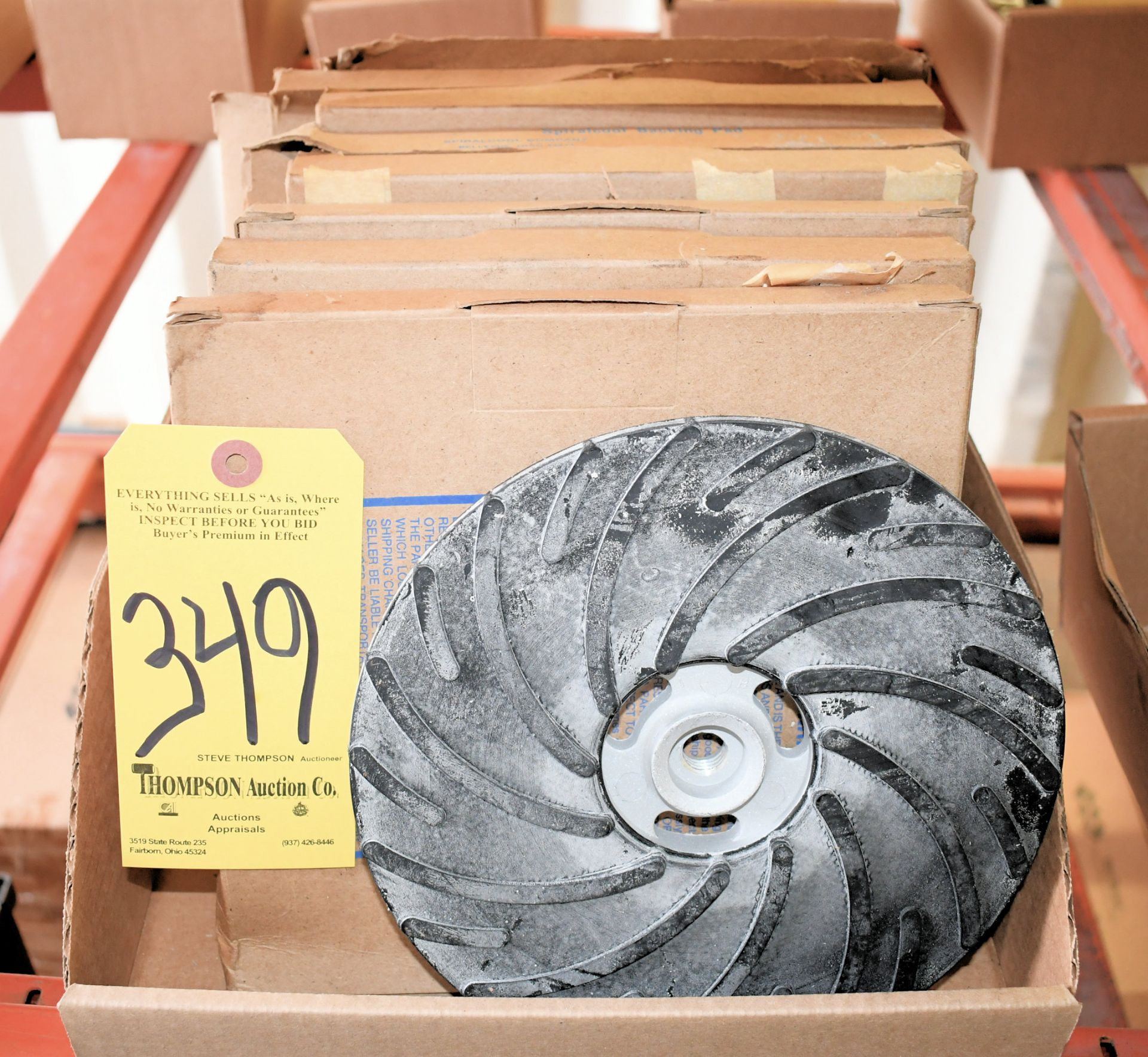 Lot-8 1/2" Grinder Backing Pads in (1) Box, (Container 2)
