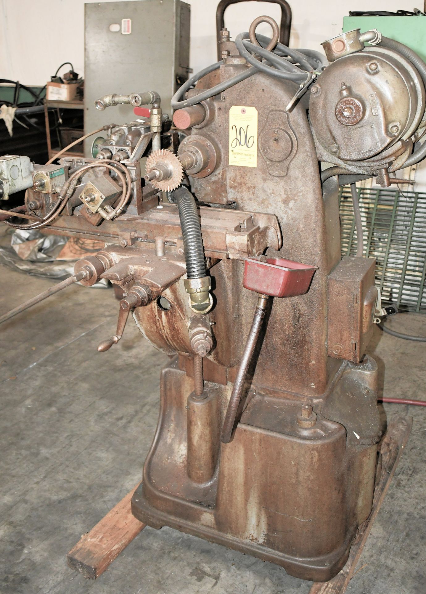 Waltham "Whiney" Horizontal Hand Miller Machine, S/n 4-E-182, 7" x 24" Table, 3-Spindle Horizontal