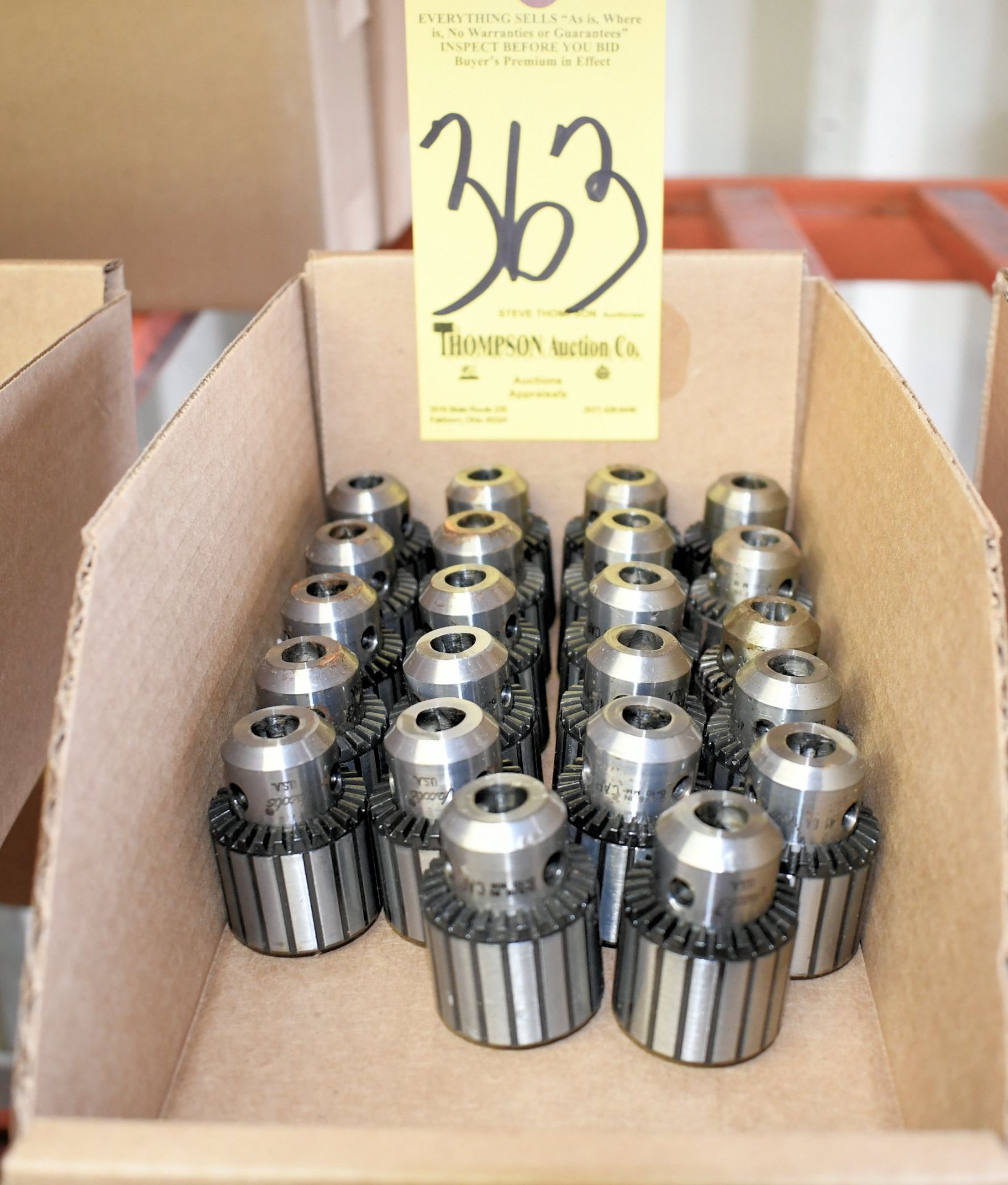 Lot-(22) Jacobs 41BA, 0-3/8" Drill Chucks in (1) Box, (Container 2)