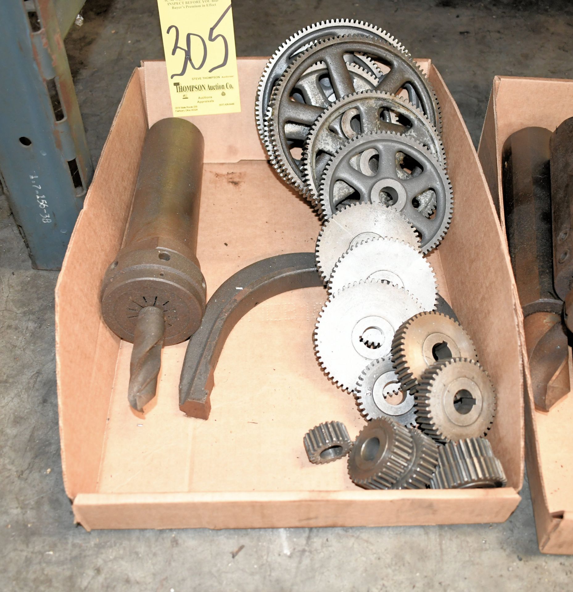 Lot-Change Gears and (1) Tool Holder in (1) Box, (Main Bldg)