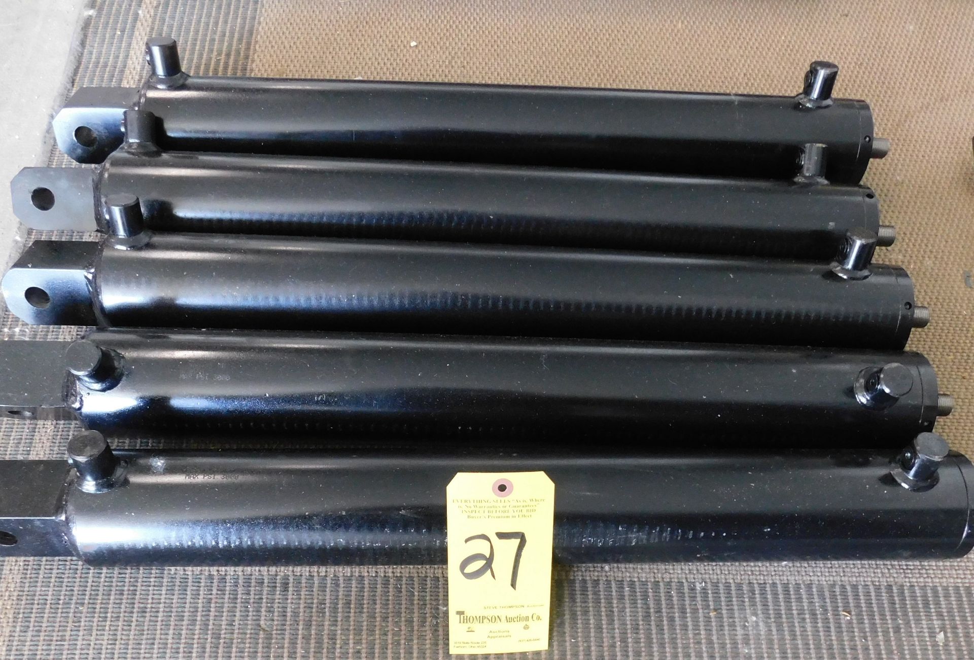 (5) Best Metal Products Double Acting Hydraulic Cylinders, Part #A-300-21-00, 3,000 Max. PSI, 21"