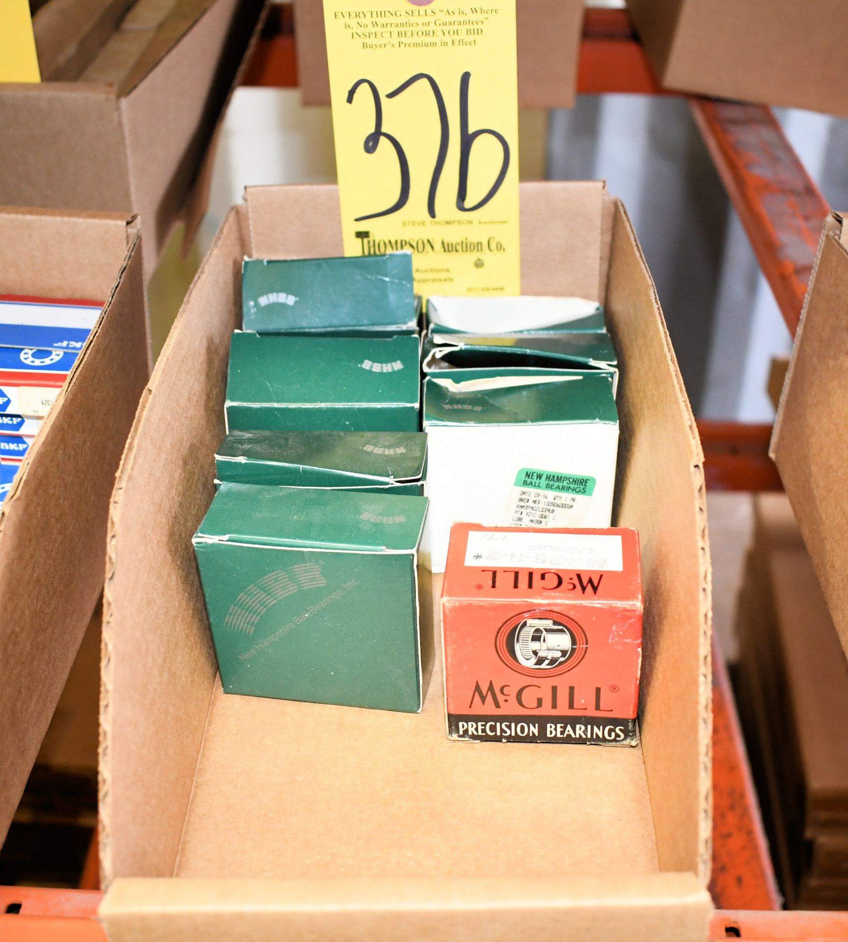 Lot-NHBB and McGill Bearings in (1) Box, (Container 2)