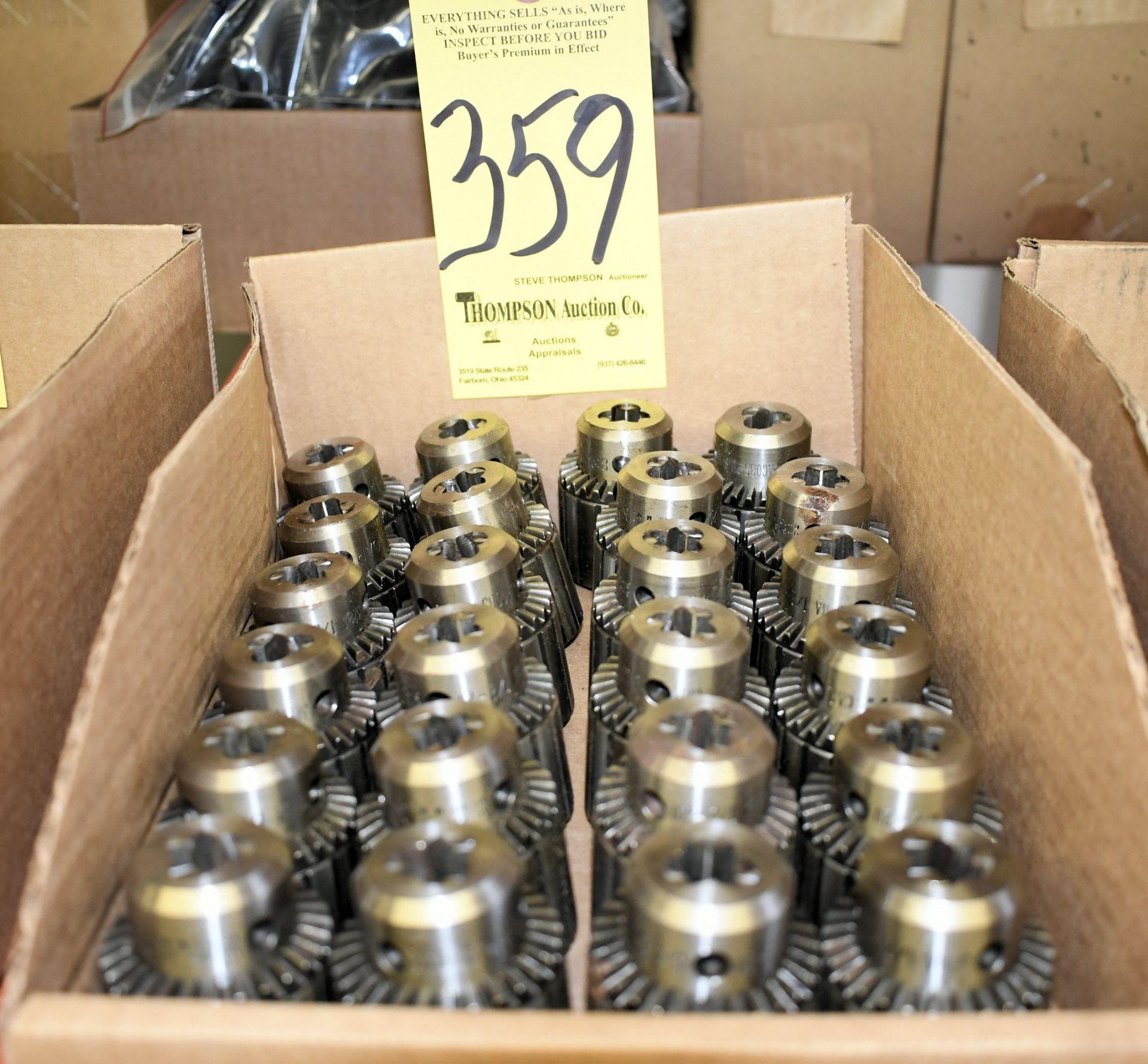 Lot-(24) Jacobs 32BA, 0-3/8" Drill Chucks in (1) Box, (Container 2)