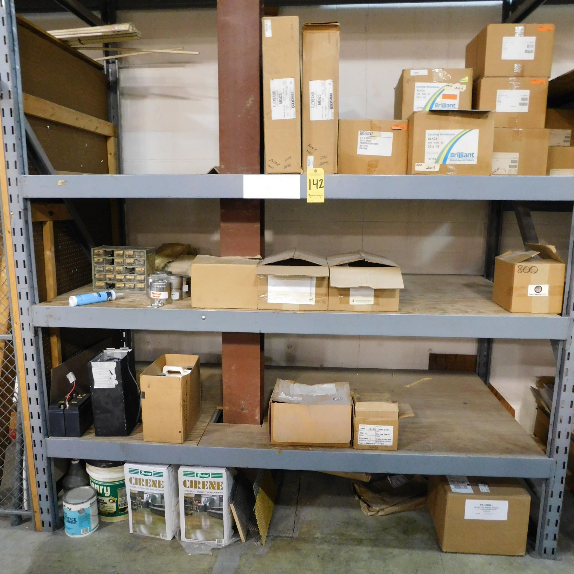 Paper Contents of (1) Section of pallet Shelving