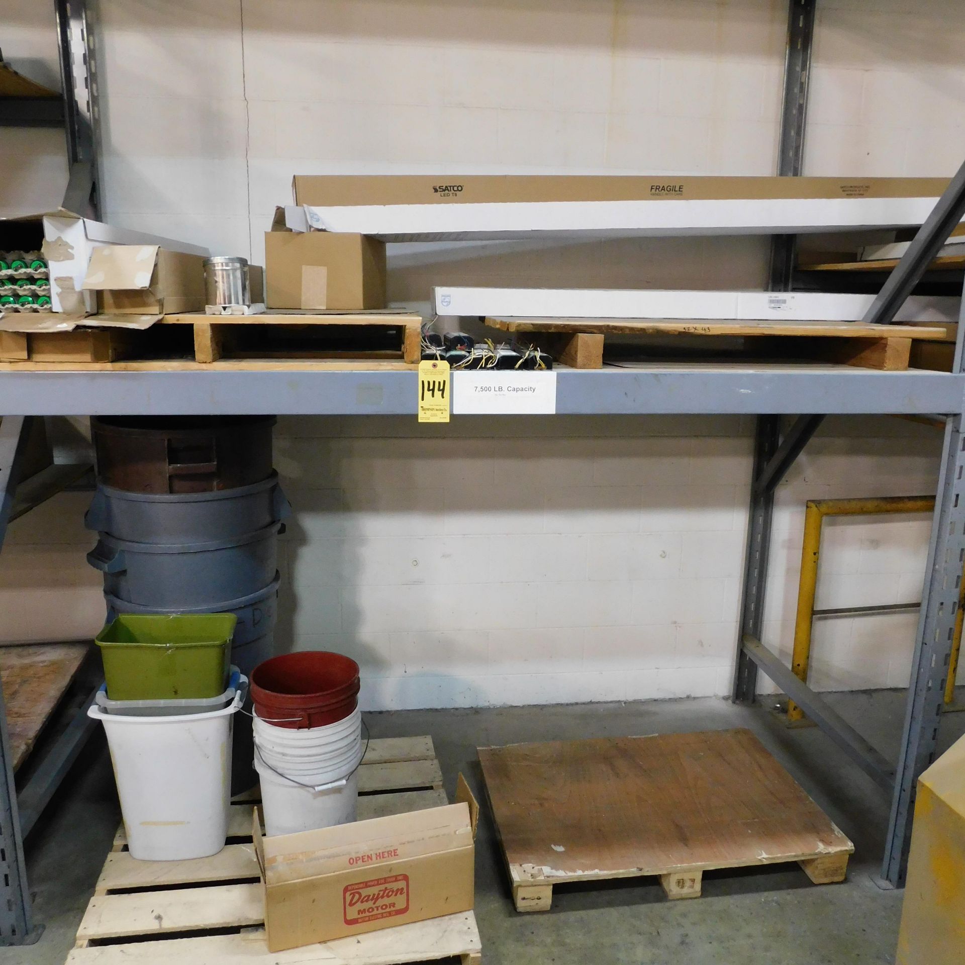 Paper Contents of (1) Section of pallet Shelving