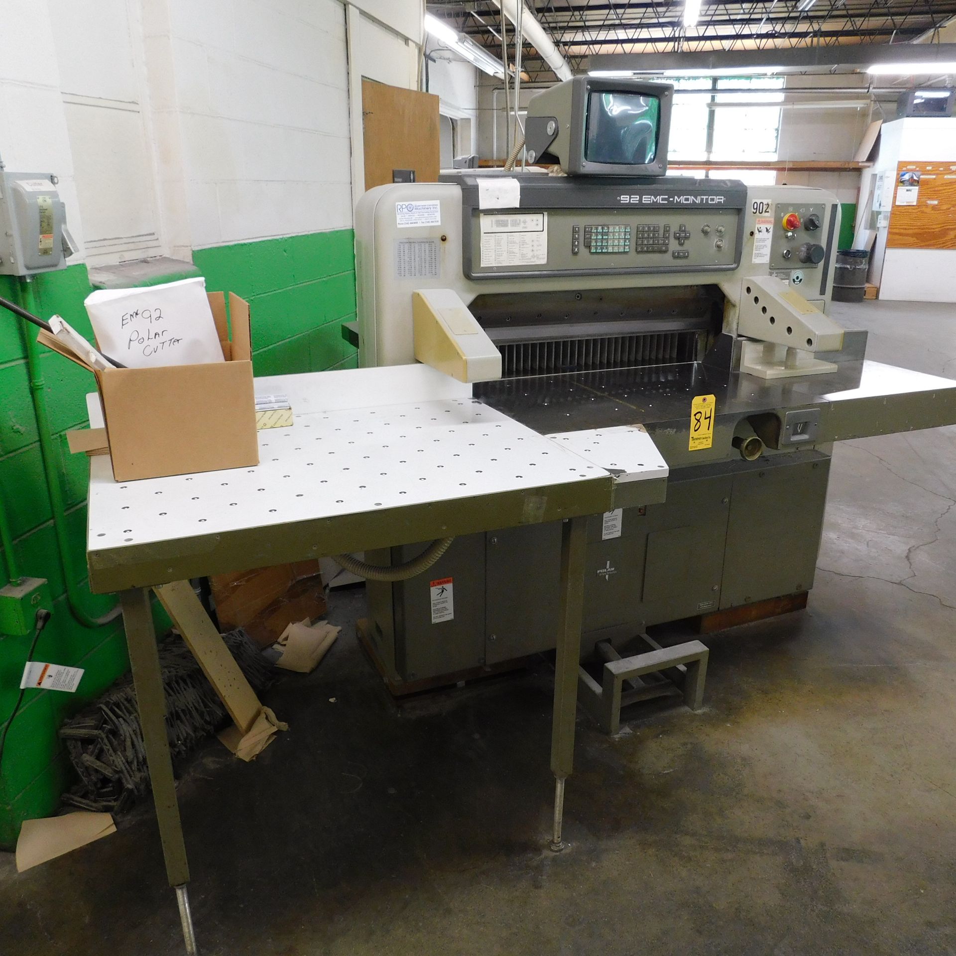 Polar Mohr 92 EMC Paper Cutter, 36" Width, s/n 5611252 - Image 4 of 4